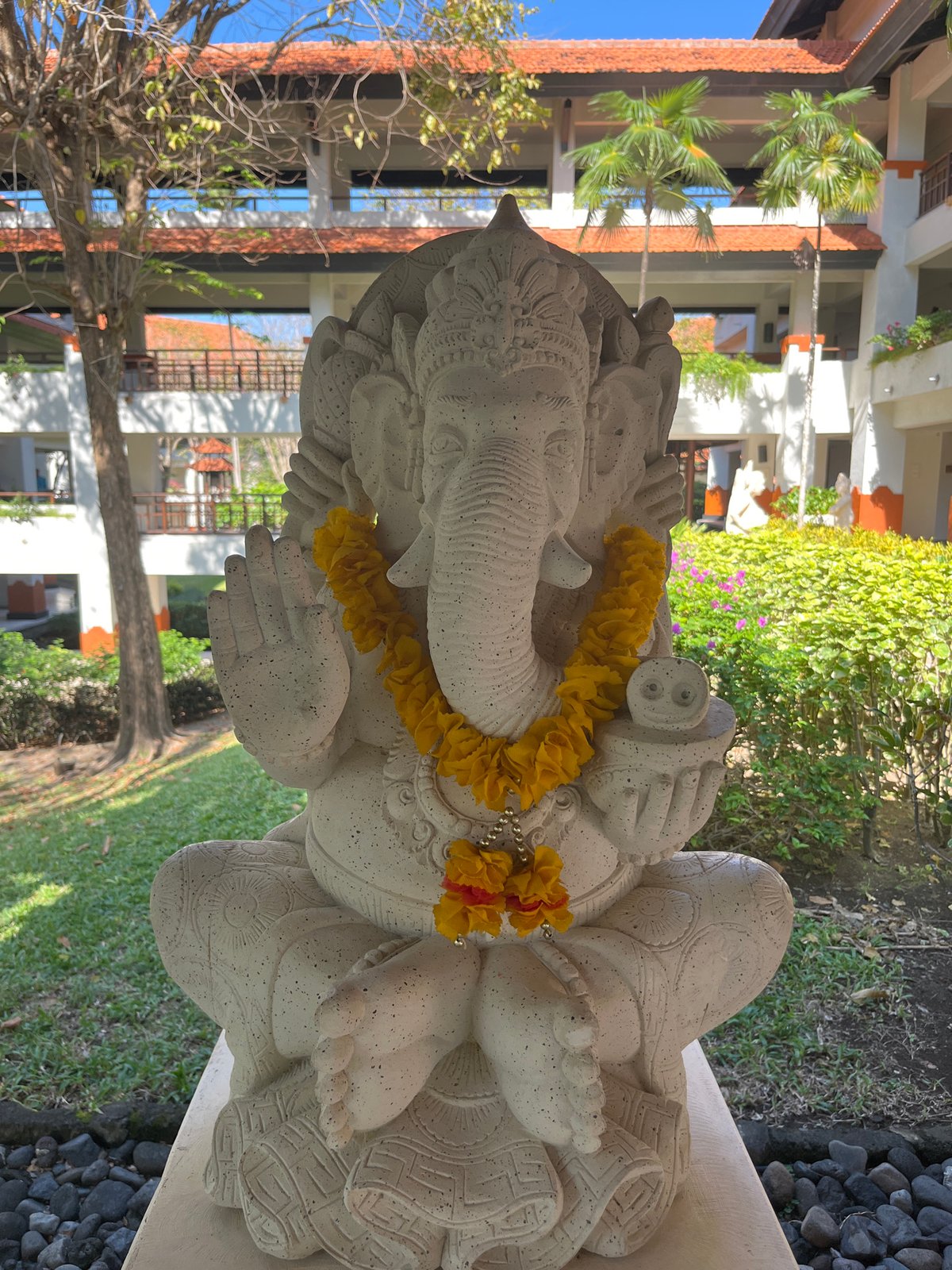 Wandering the ornate grounds of The Nusa Dua, Bali