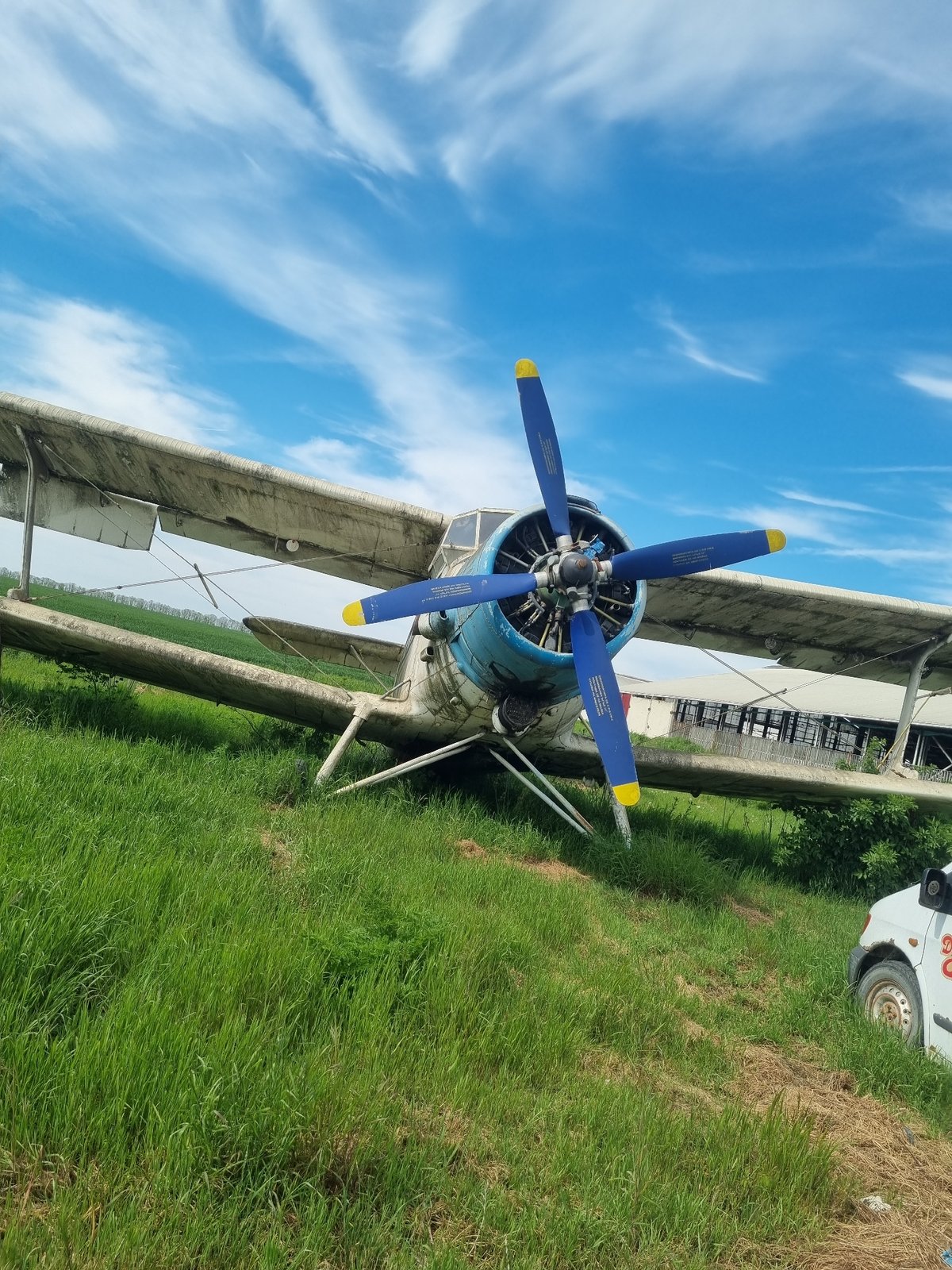 Vintage aircraft and vehicles spotted in Bulgarian field