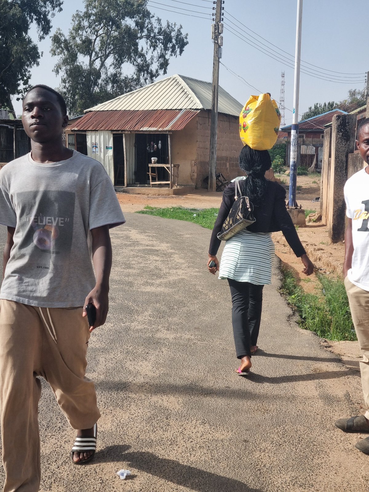 Morning street life documented in Jos, Nigeria