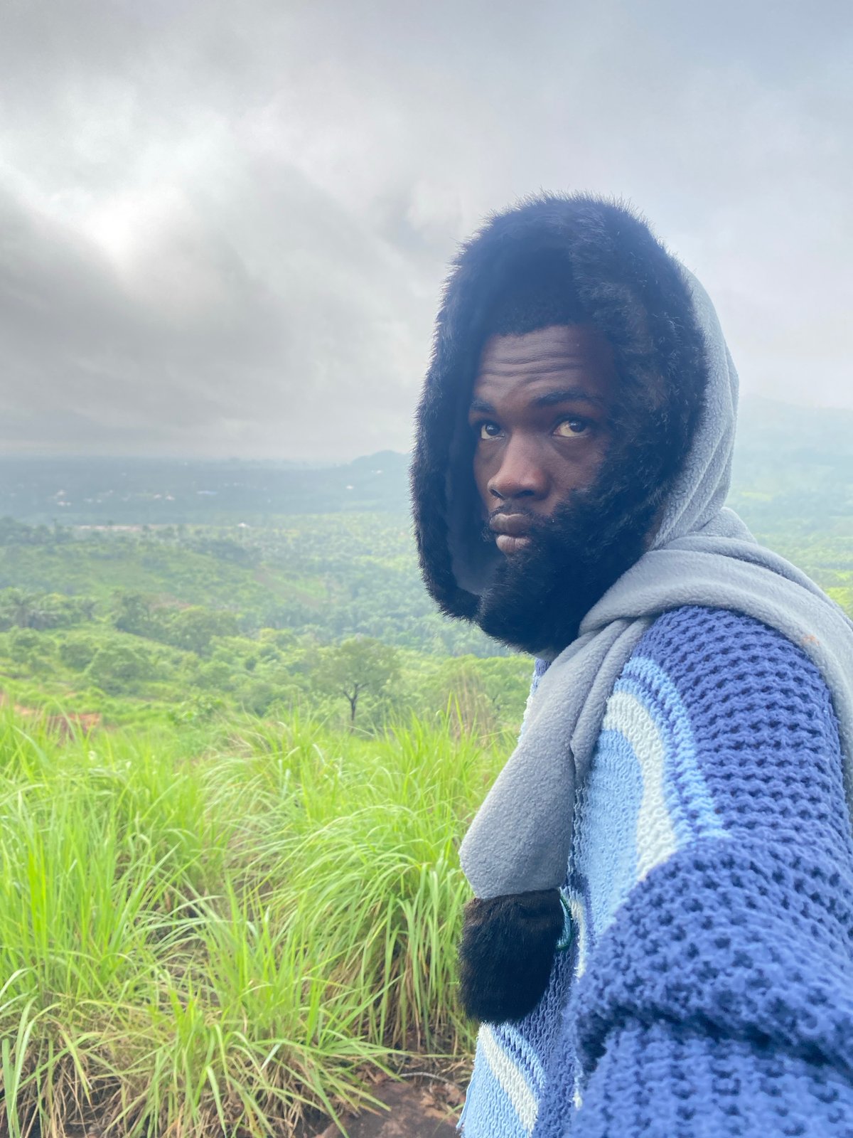 Misty hillside morning in Achara, with a personal dedication