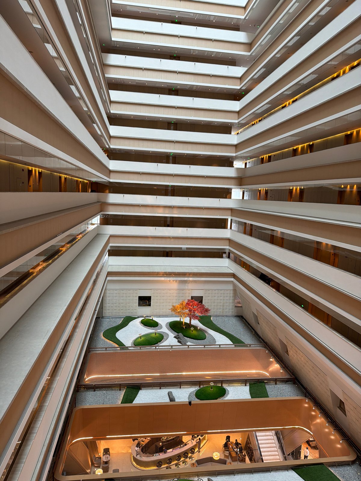 Building atrium architecture documented in Haizhu District, China