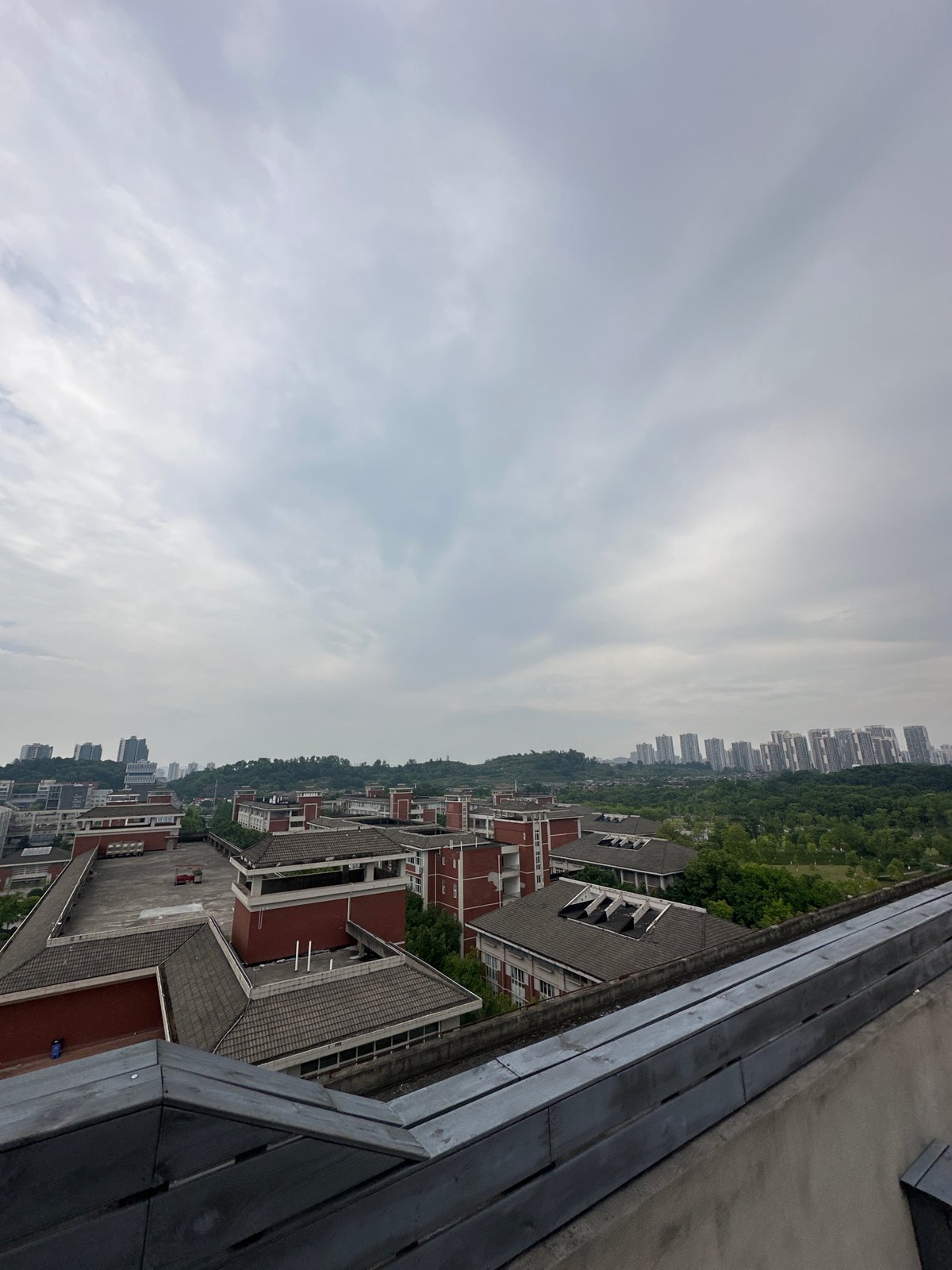 Morning documentation of Chongqing High-tech Zone buildings and spaces