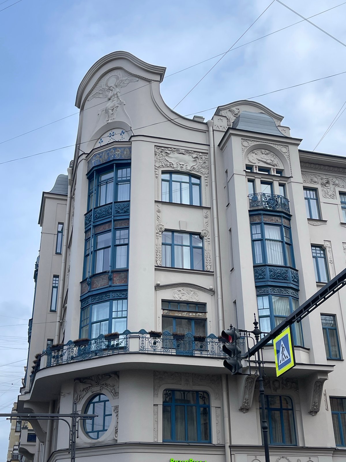 Historic Saint Petersburg architecture documented by witness