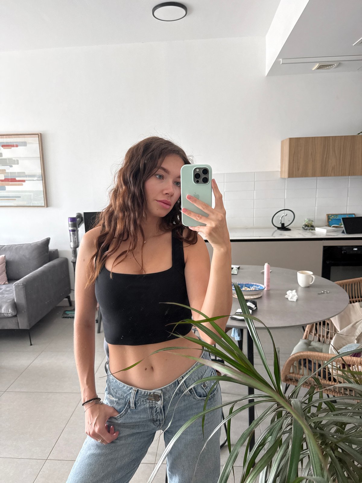 Morning routine documented in Ramat Gan apartment