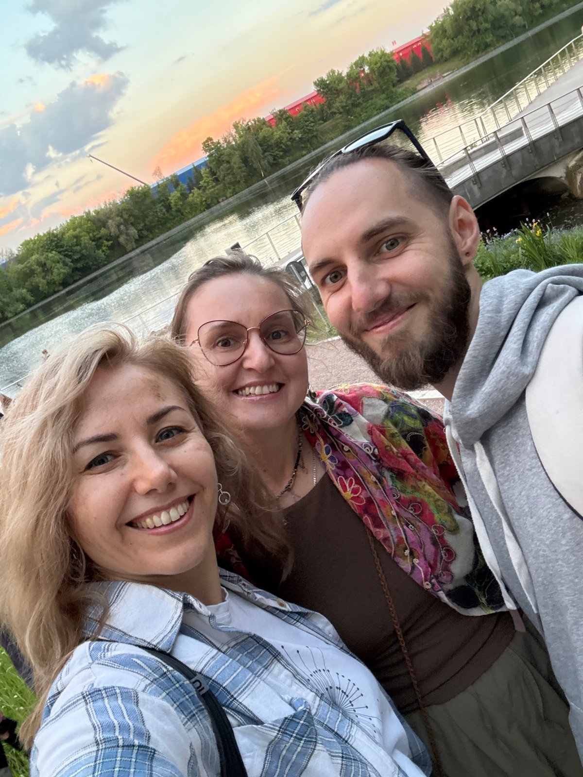 Golden hour photos captured in Moscow public space