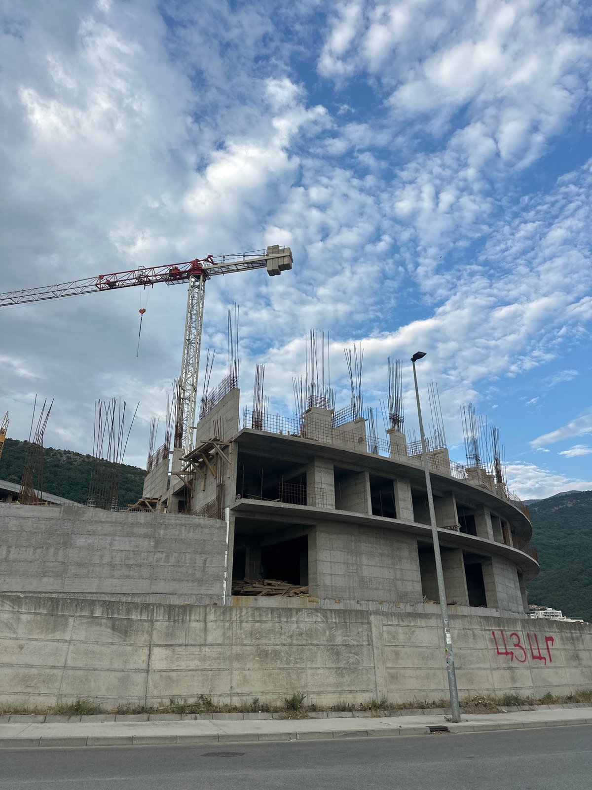 Boreti's coastal construction boom, shot from multiple angles