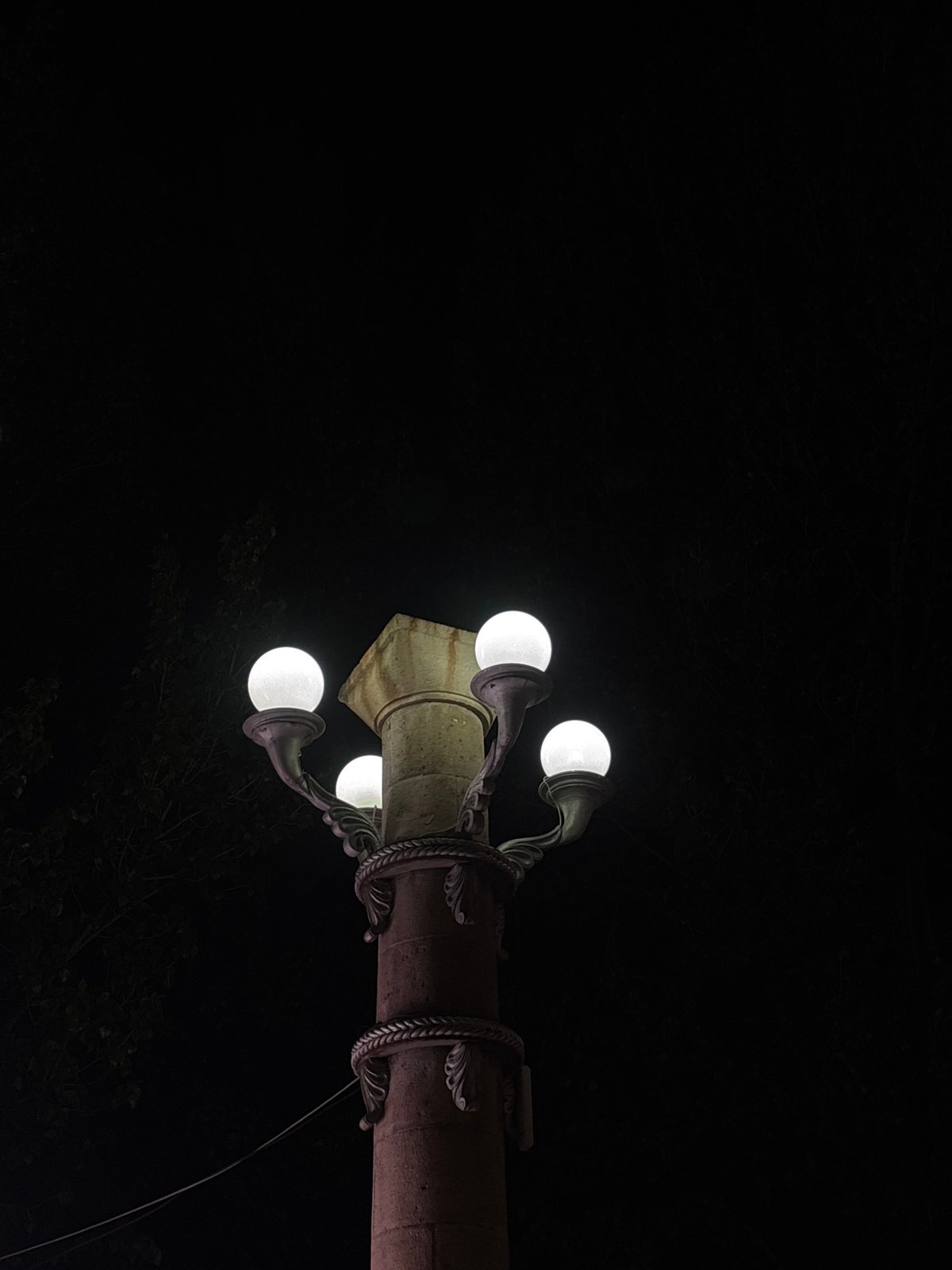 Evening documentation captures routine nighttime scenes across Gyumri, Armenia