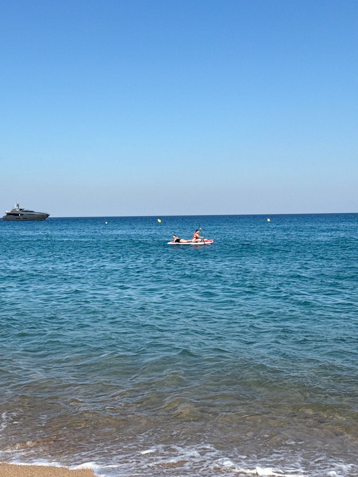 Lazy afternoon on the water in Blanes, Spain