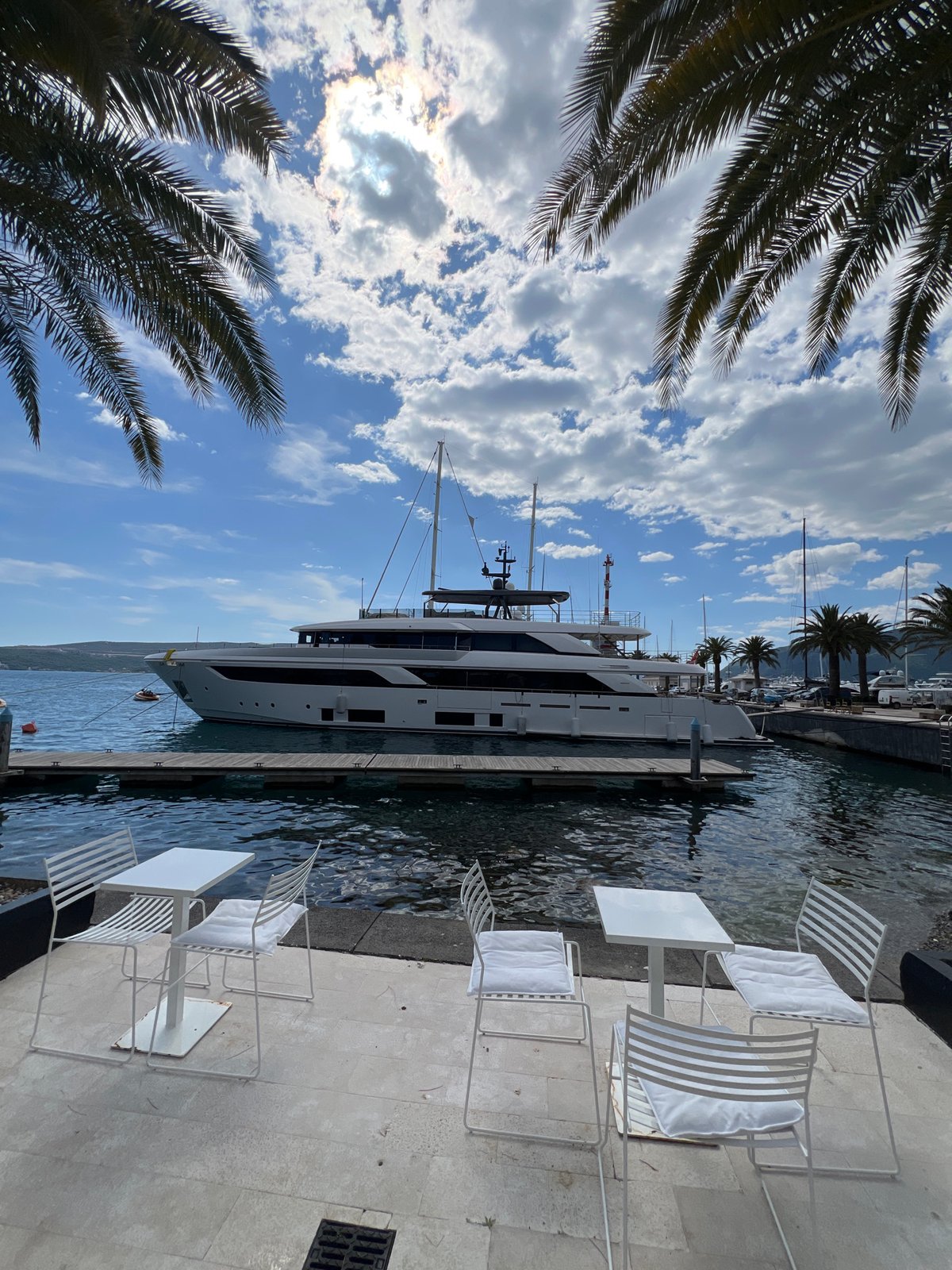 Luxury marina scenes documented at Porto Montenegro, Tivat