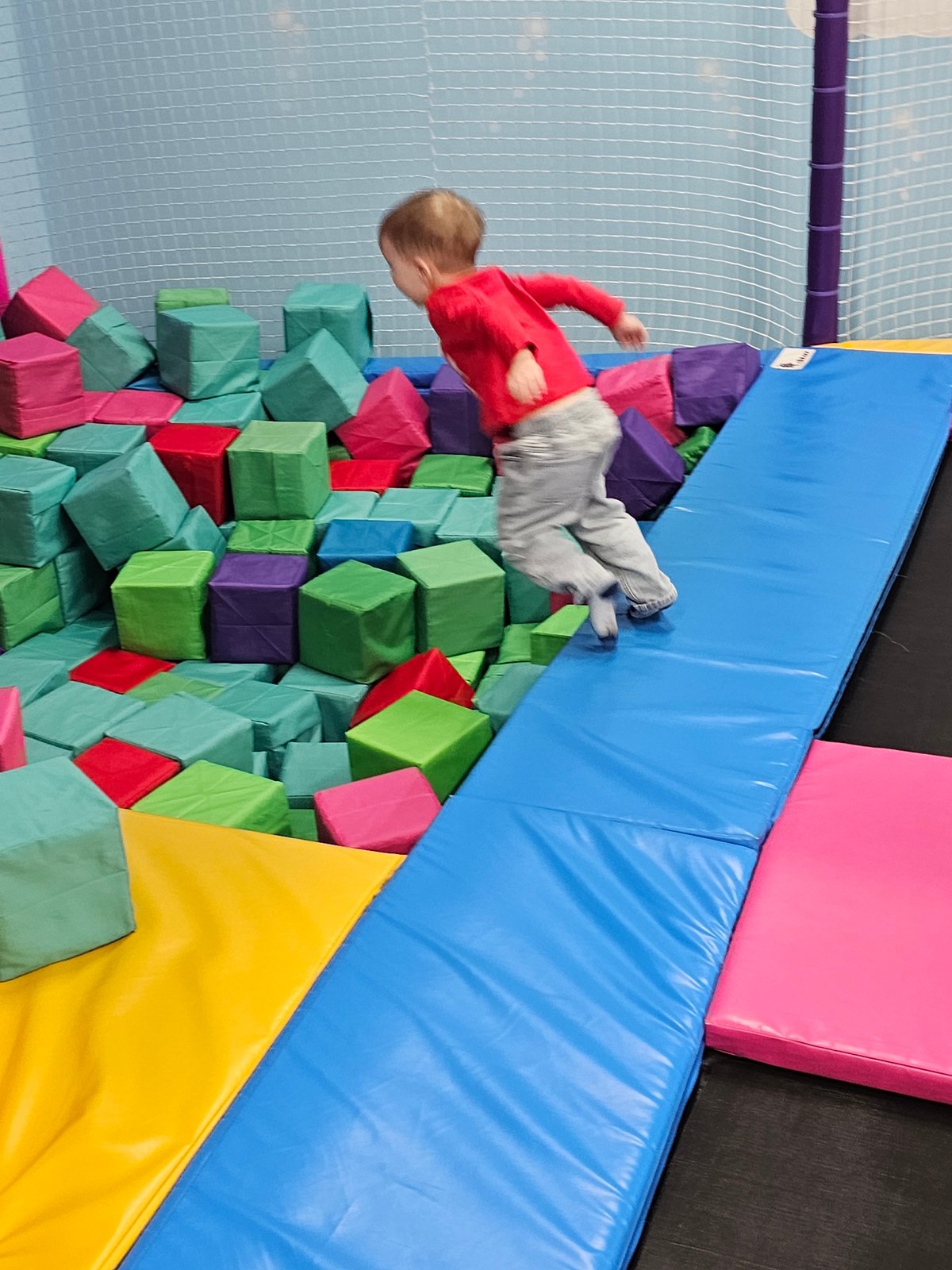 Children enjoy morning playtime at Khimki indoor recreation center