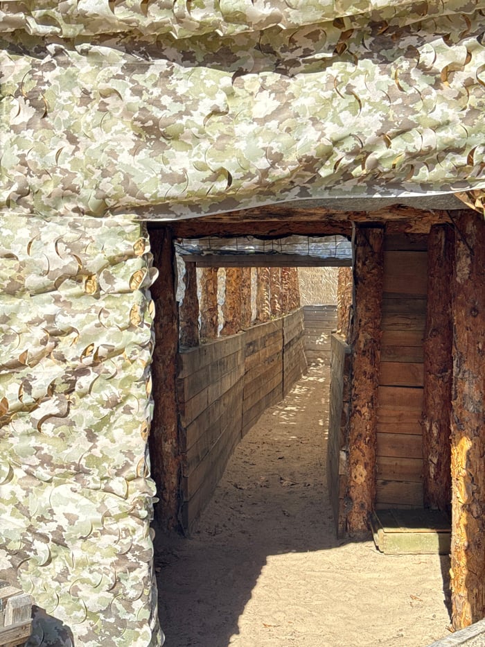 War damage and fortifications documented in Moshchun, Ukraine