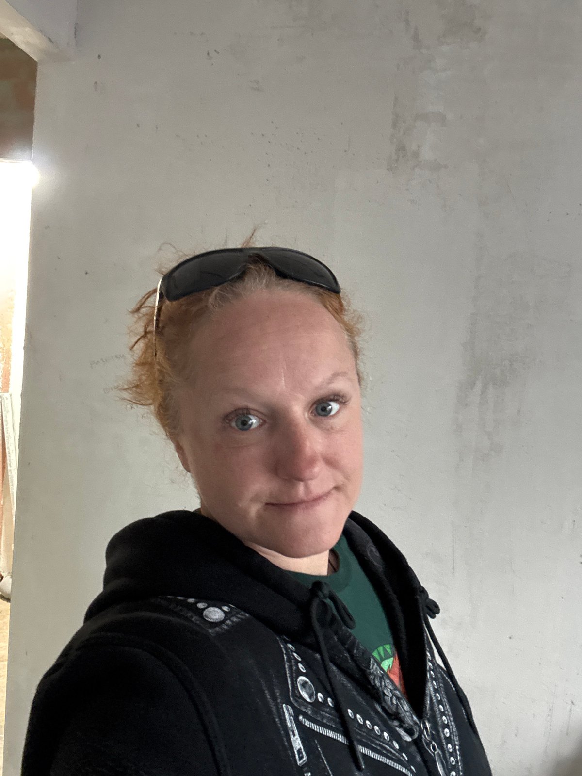 Woman photographed in multiple locations during early morning in Chaikovsky