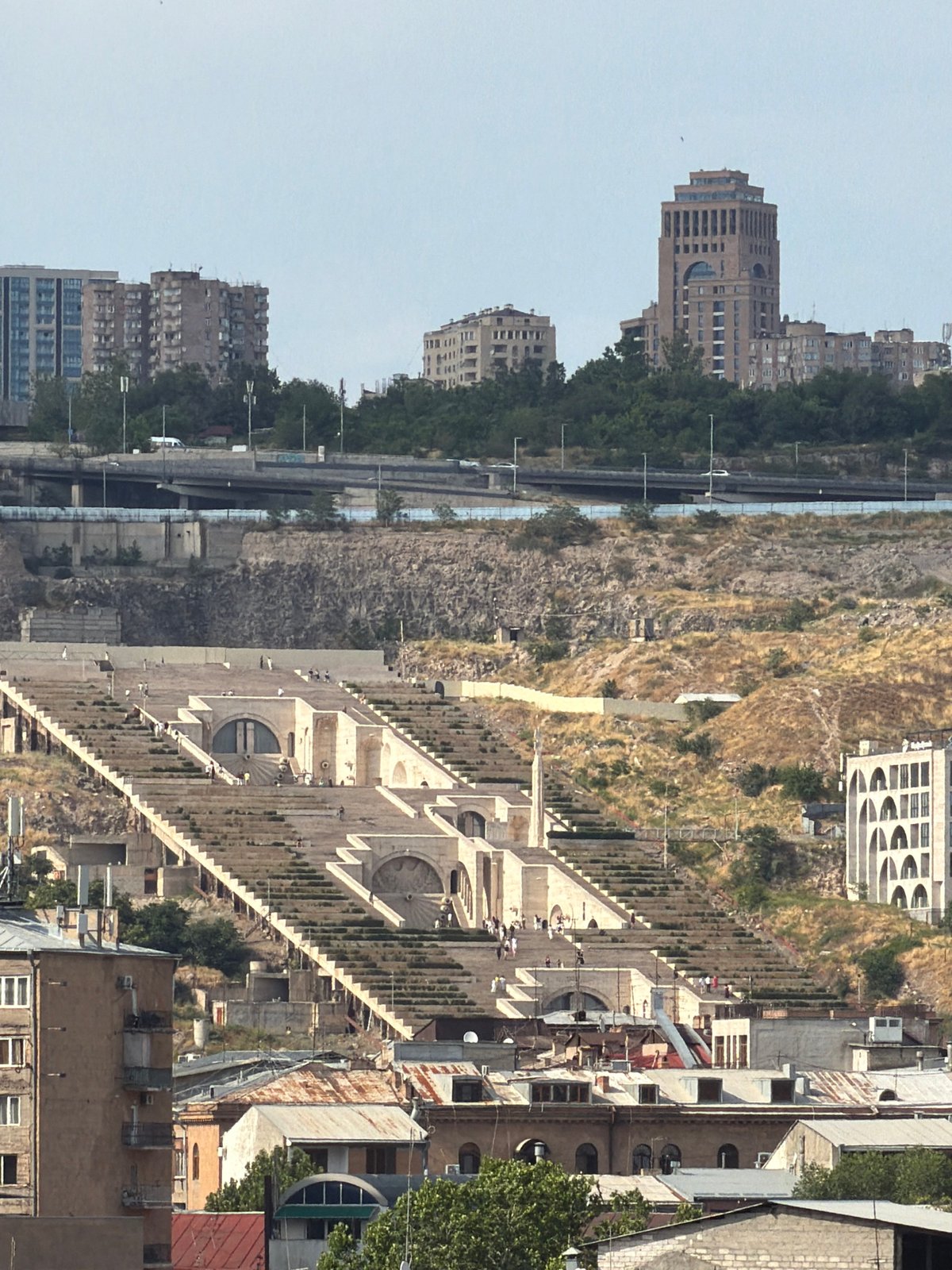 Yerevan from above: rooftops, landmarks, and city sprawl