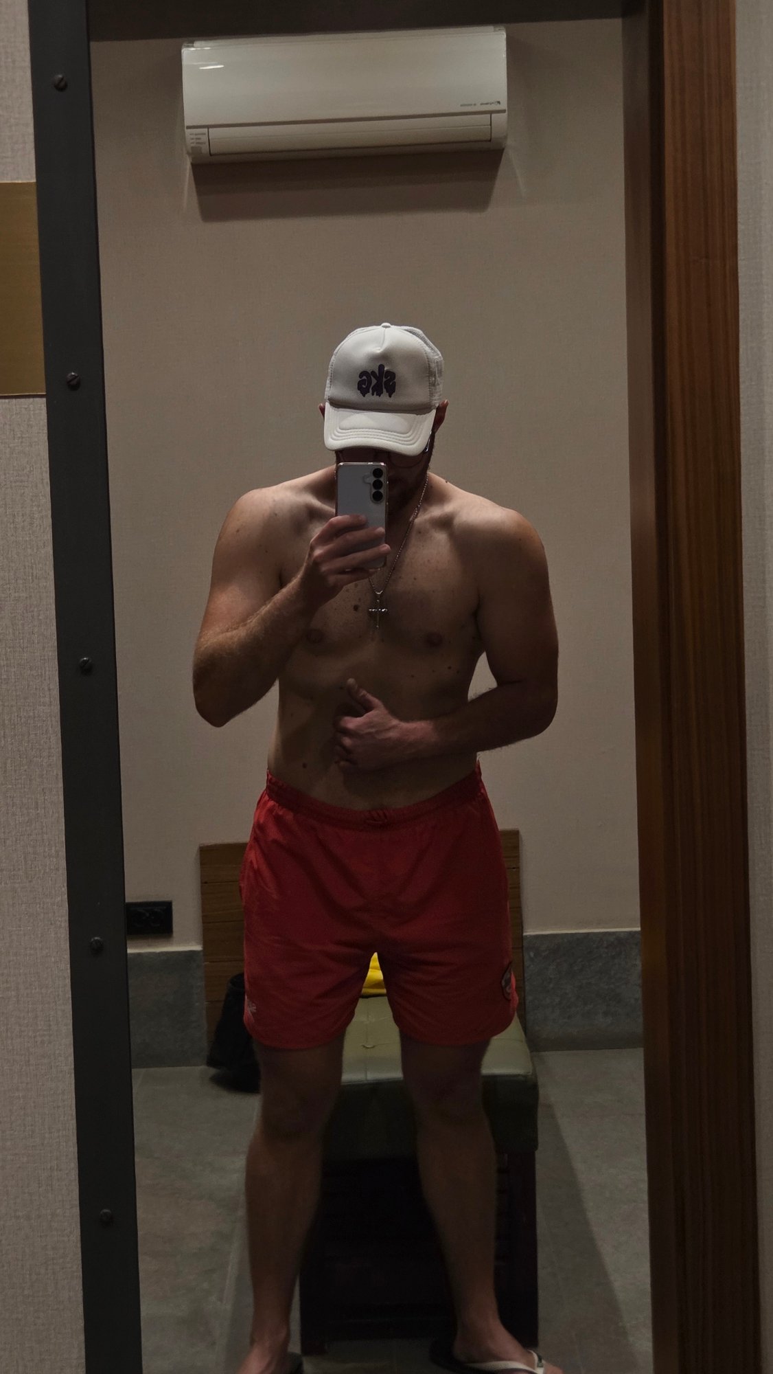 Mirror selfie in fitting room, Bania Bulgaria