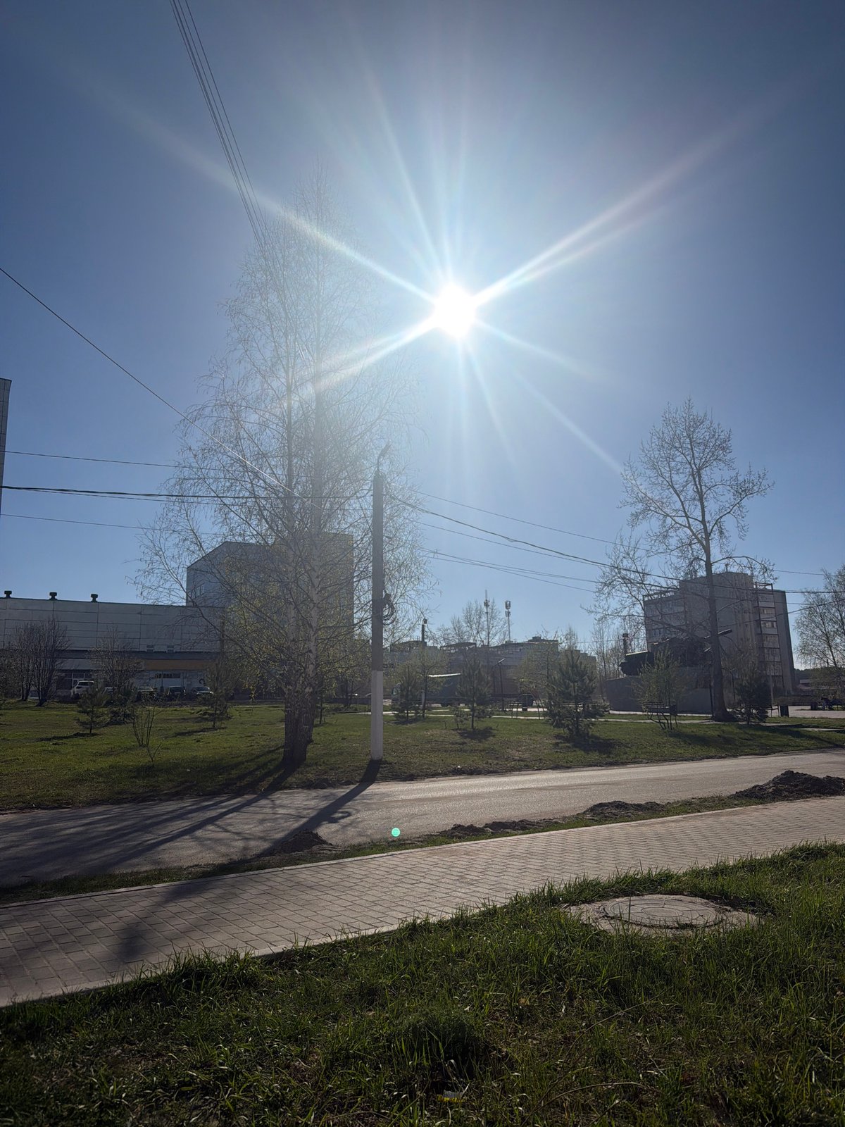 Ordinary moments documented across Chaikovsky on sunny May afternoon