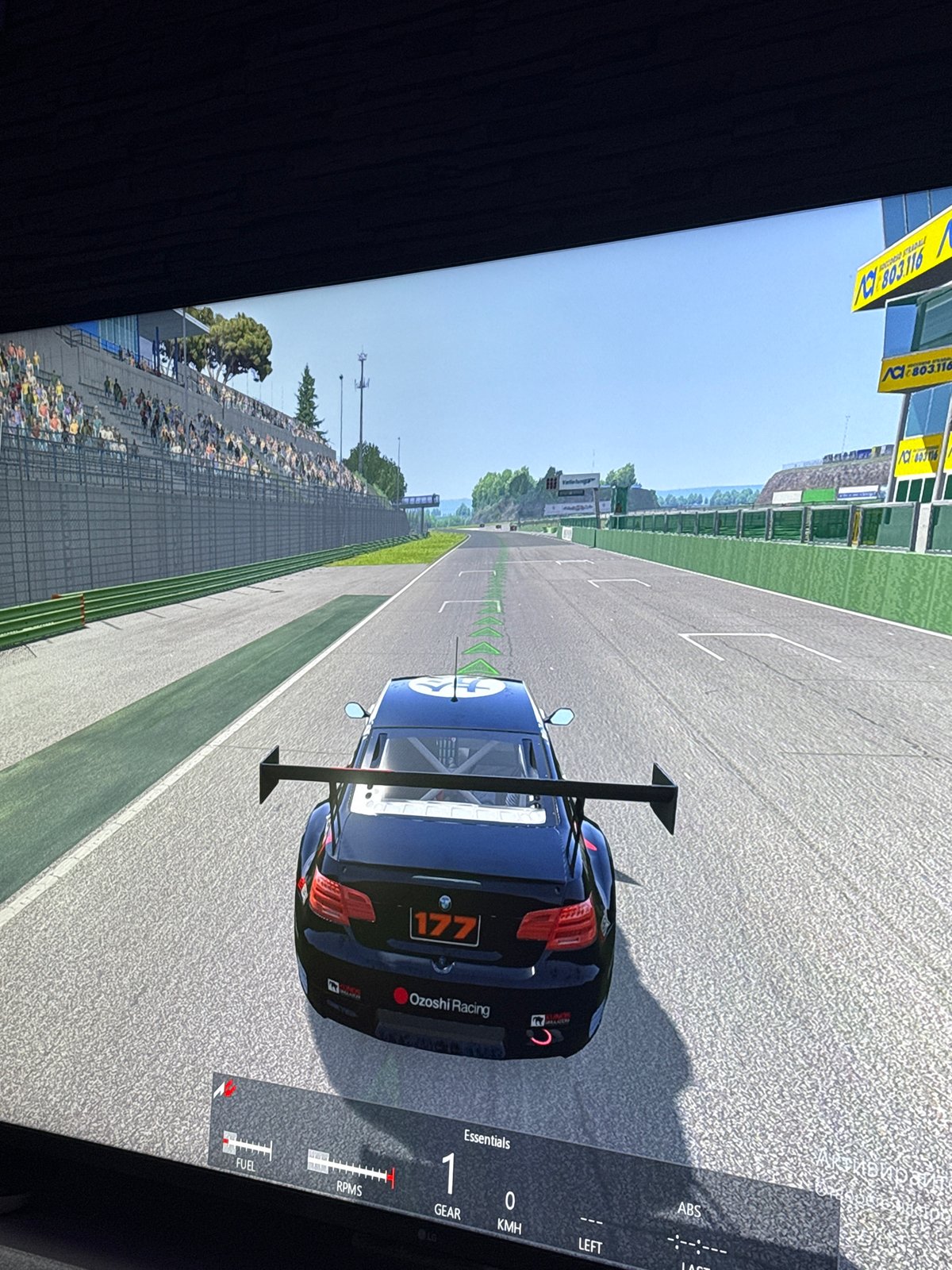 Racing game session with wheel controller in Burgas