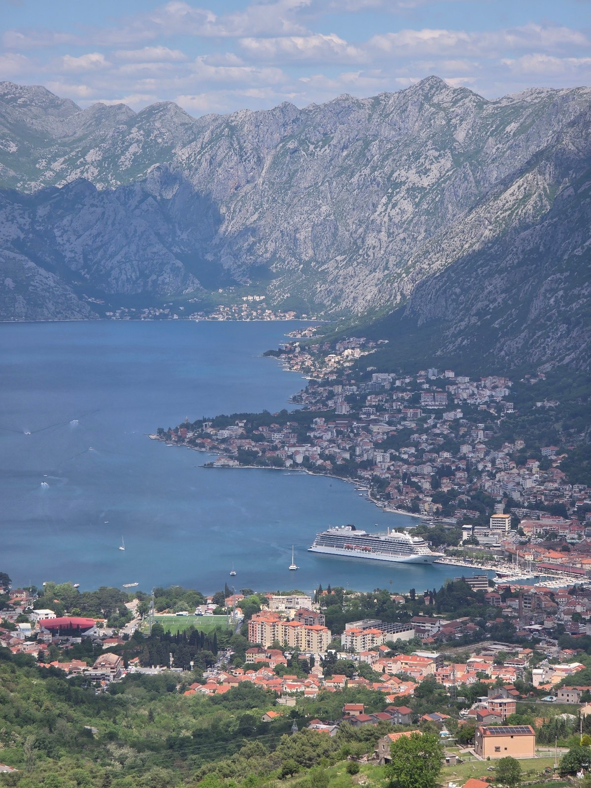 Aerial survey documents Kotor Bay from multiple Montenegro vantage points