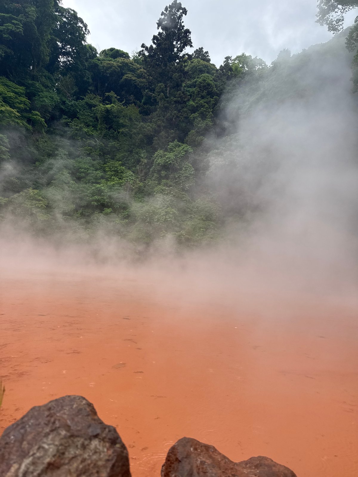 Tourist visits Beppu's hot springs and attractions during morning tour