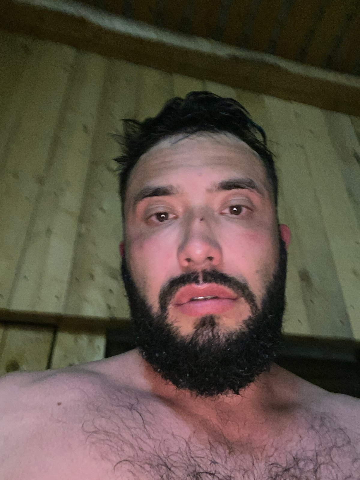 Banya session in a rustic Zhigalki sauna, birch branches in hand
