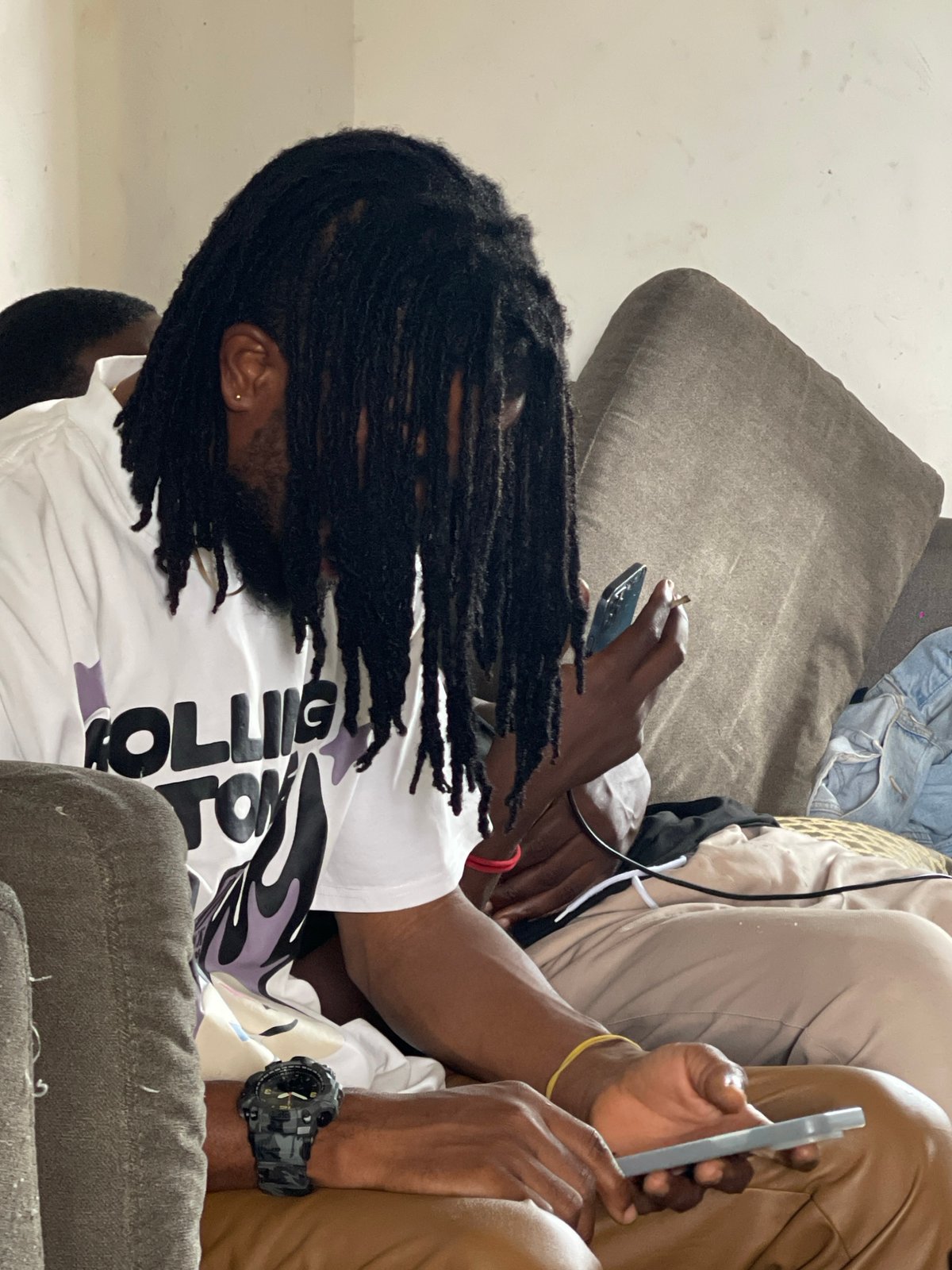 Casual living room hangout in Abuja, multiple angles