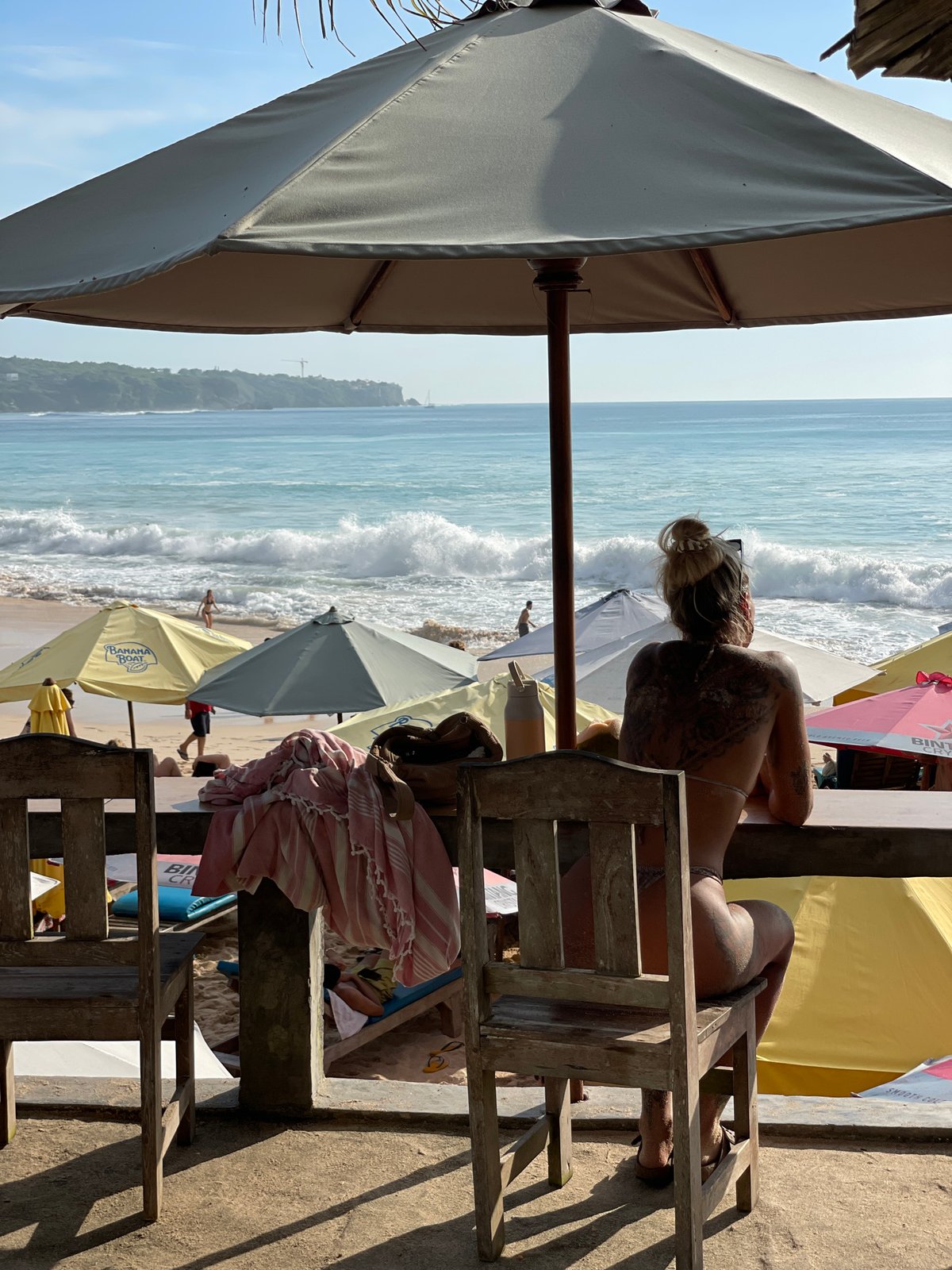 Tourist captures morning scenes around Kuta Selatan markets and beach
