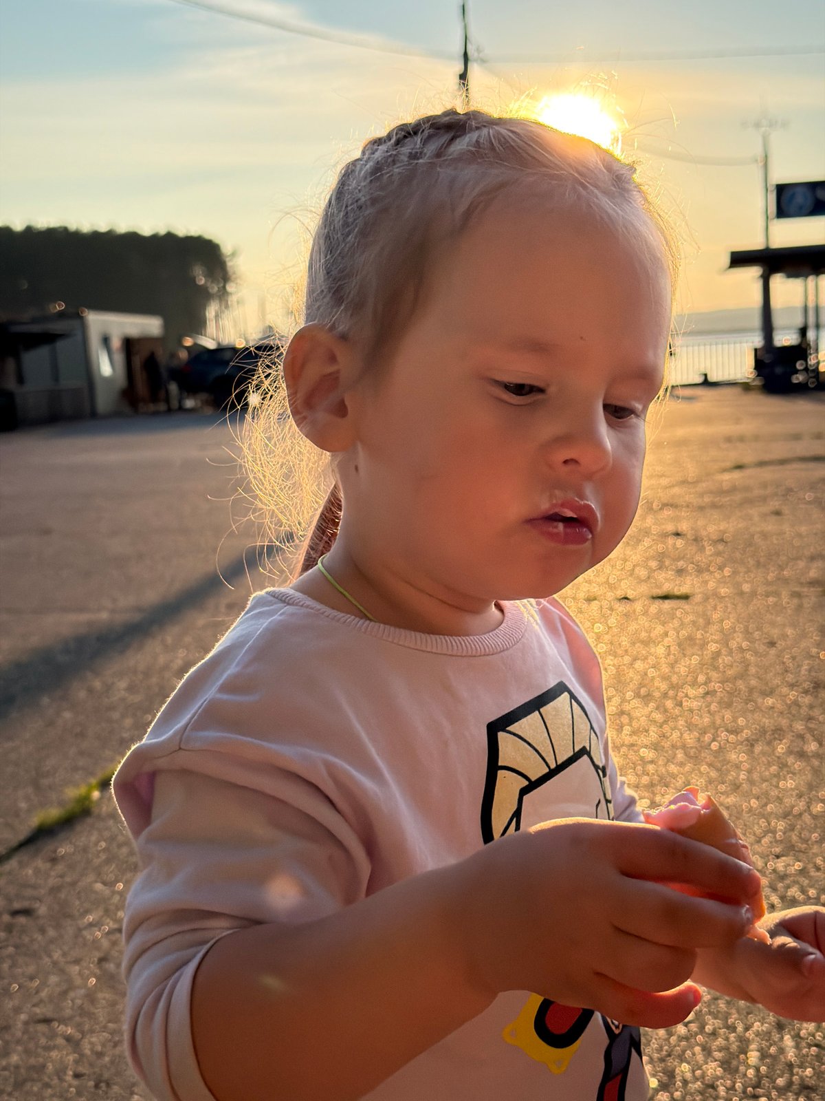 Summer evening stroll along the Chaikovsky waterfront
