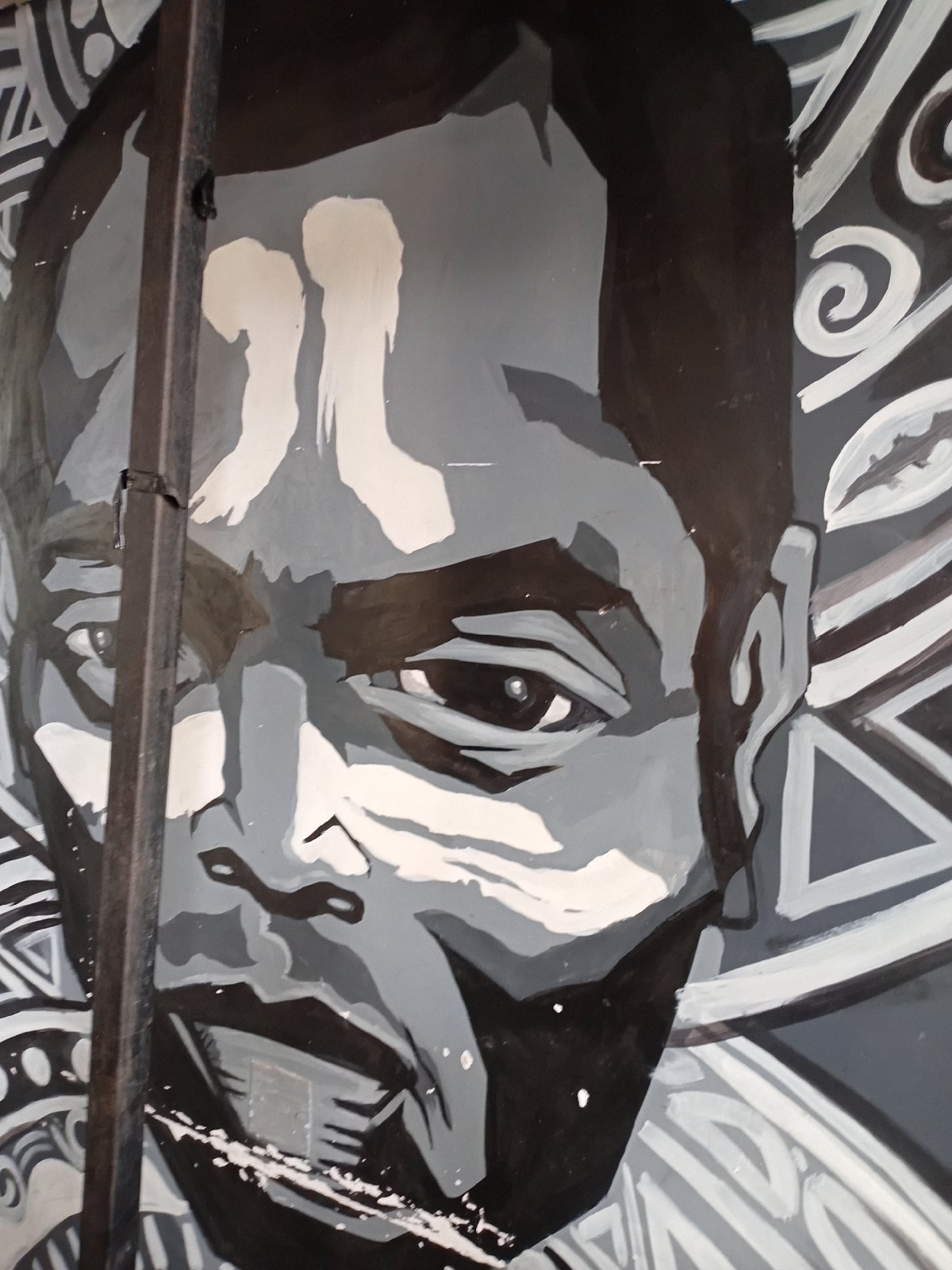 Street art and hospitality venue documented in Howayi, Nigeria