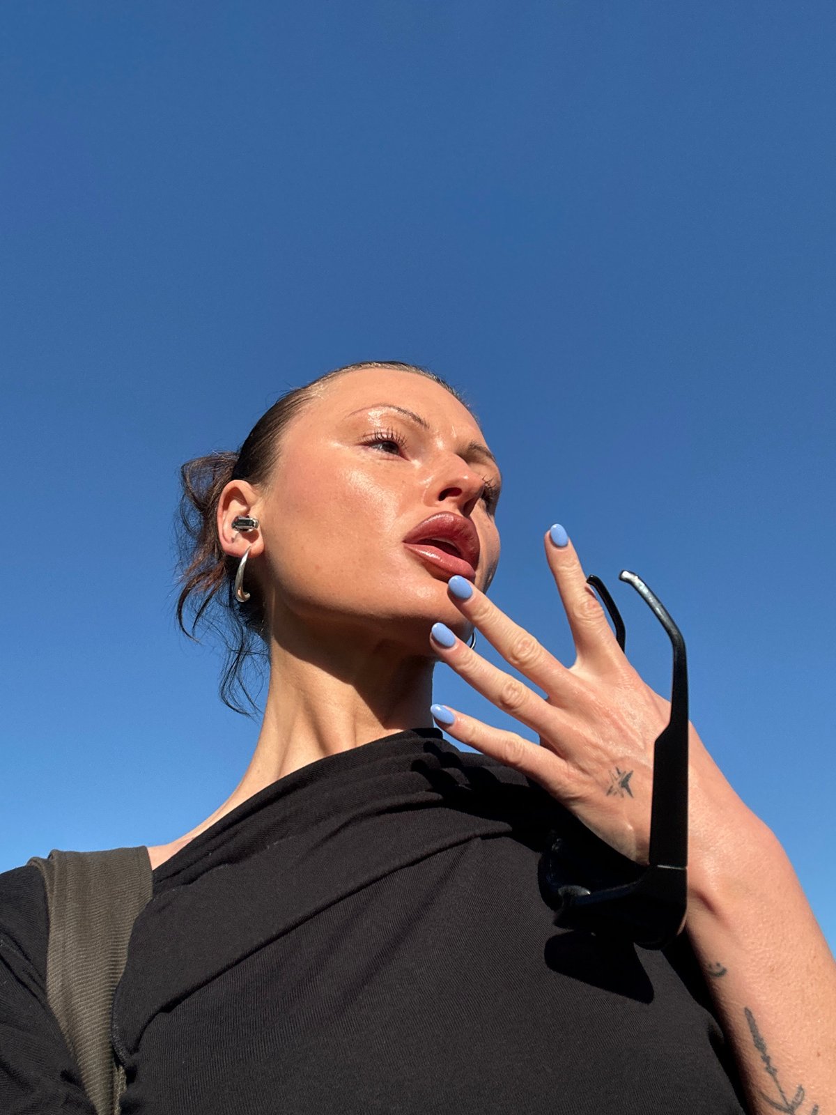 Morning selfies captured in bright Tunbridge Wells sunlight