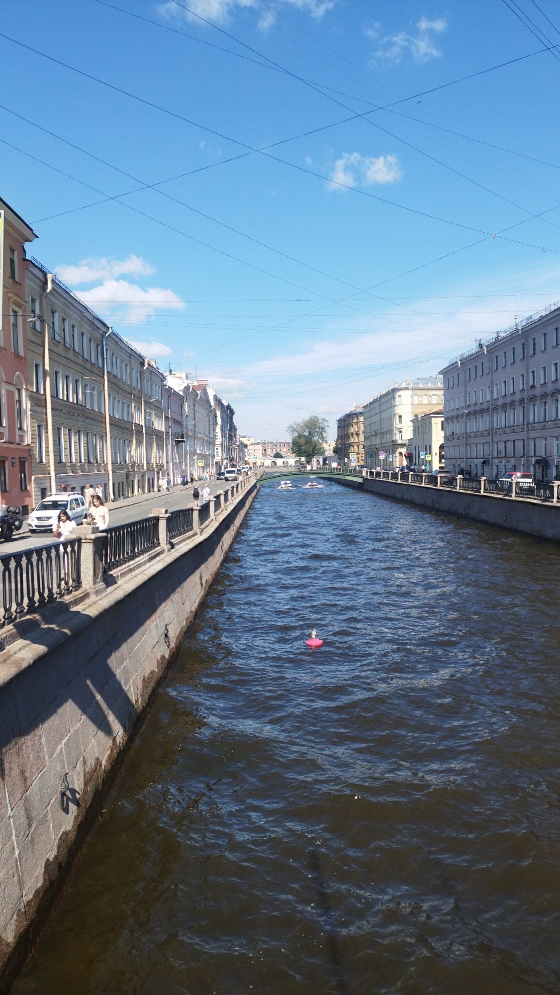 Sunny afternoon around Kazan Cathedral and Saint Petersburg's historic center