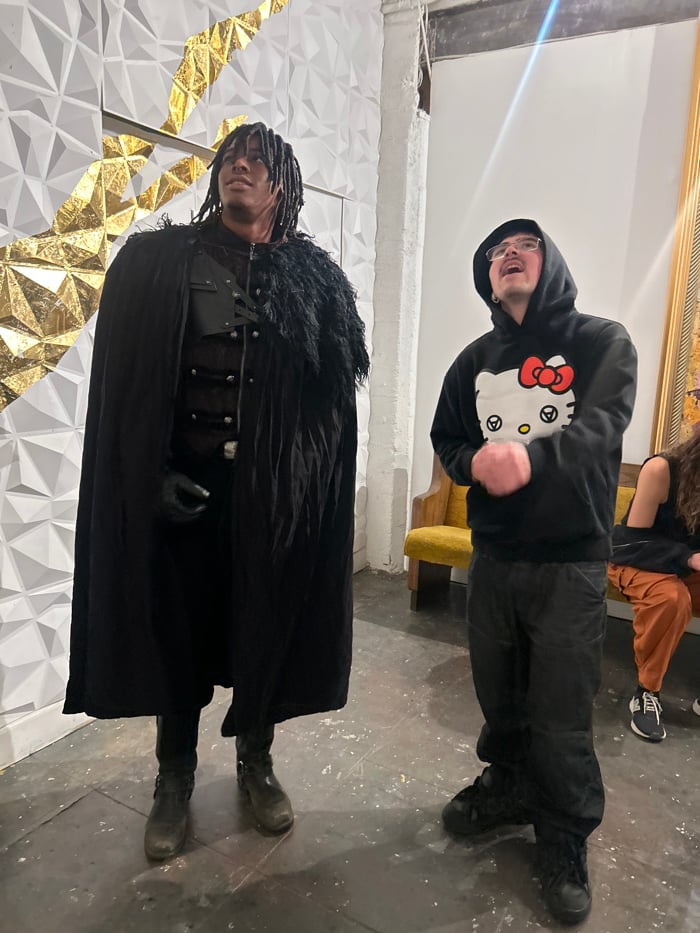 Late-night art gallery exhibition draws visitors in Los Angeles