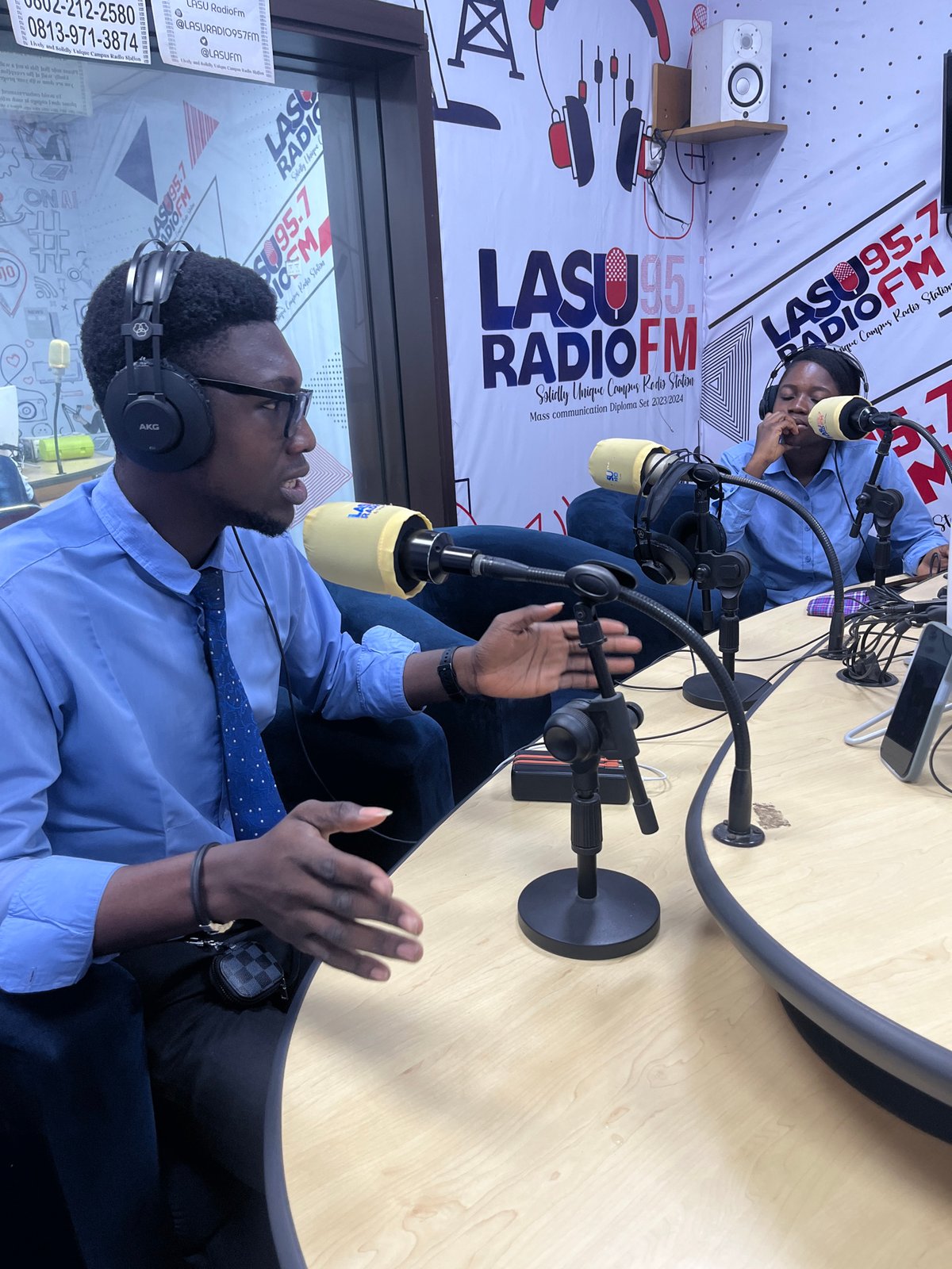 Students visit LASU campus radio station in Nigeria