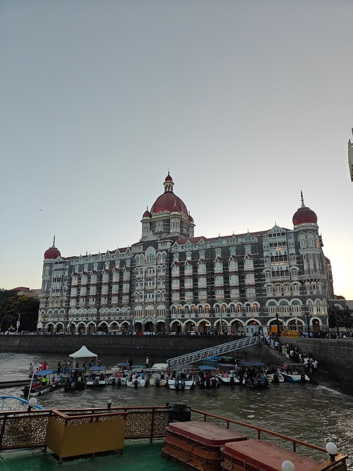 Tourist crowds gather at Mumbai's Gateway of India monument