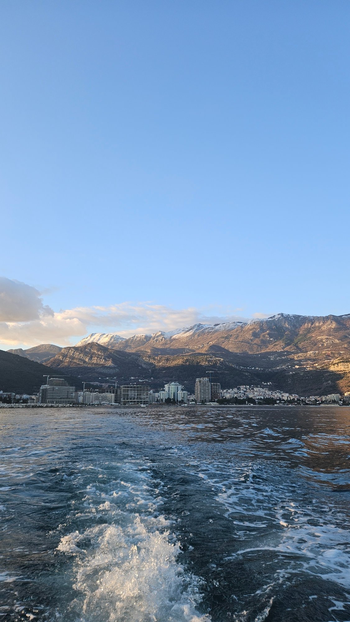 Choppy sea conditions observed off Budva coast