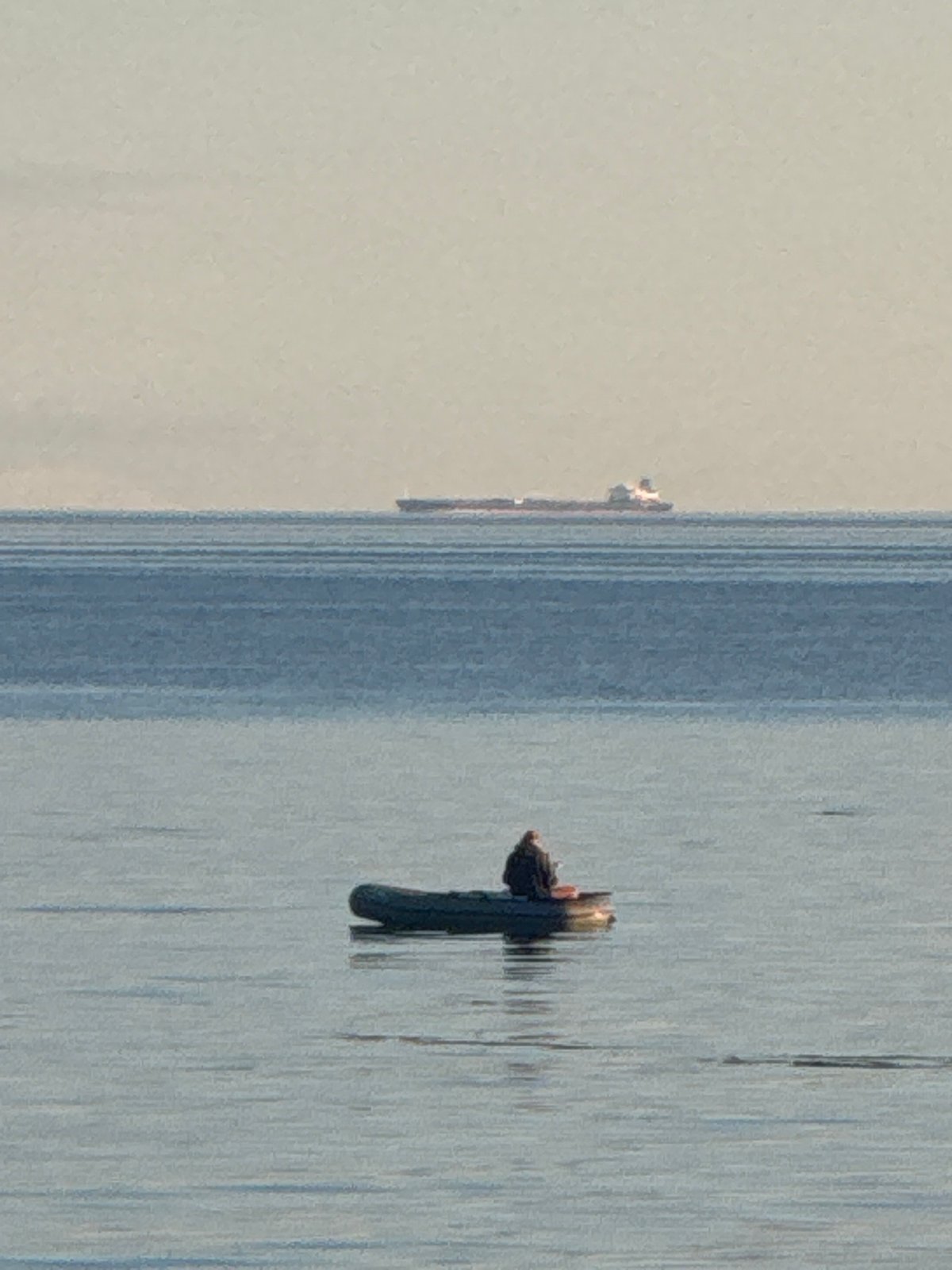 Campfire on the Gulf of Finland shore near Fort Krasnaya Gorka