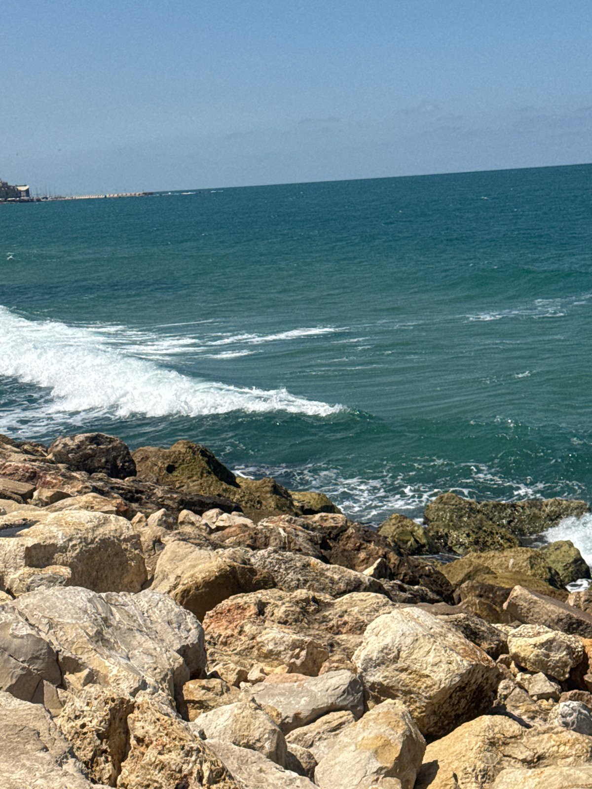 Morning life along Tel Aviv's Mediterranean coast captured