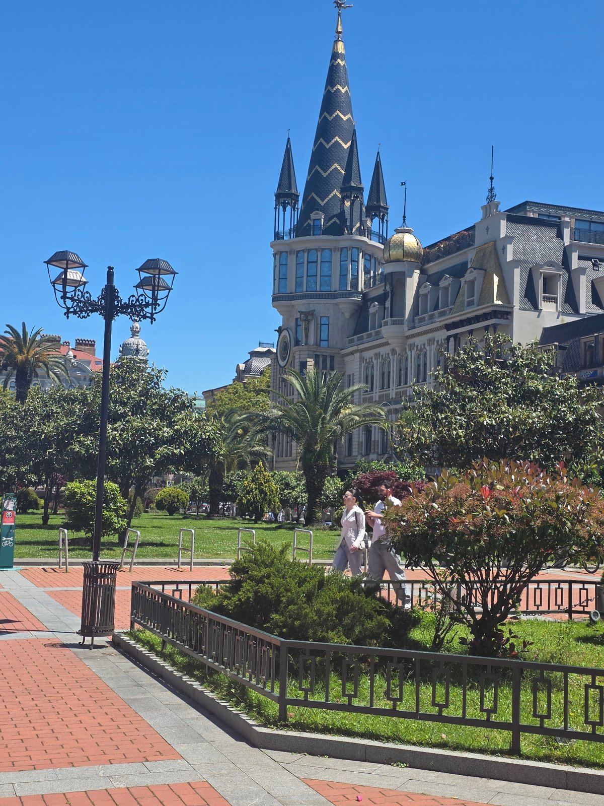 Visitor documents Batumi's architecture and personal moments