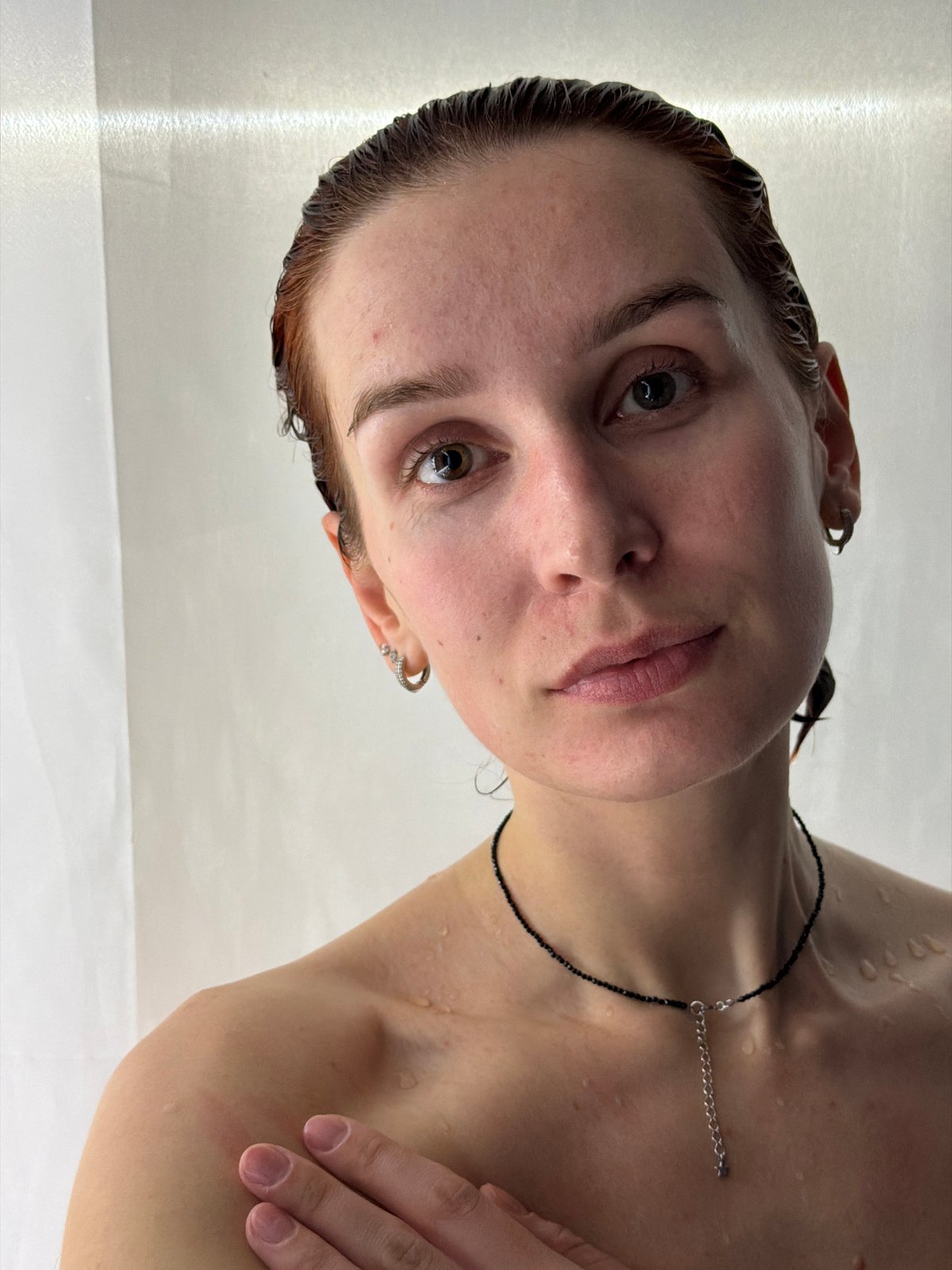 Person photographed with wet hair in Chaikovsky, Russia