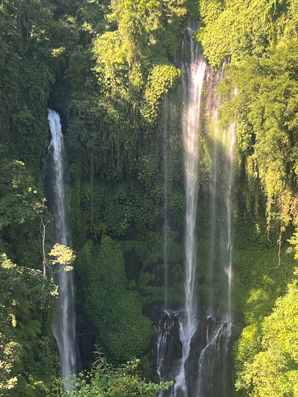 Sekumpul waterfall in Sawan, Bali, from multiple angles
