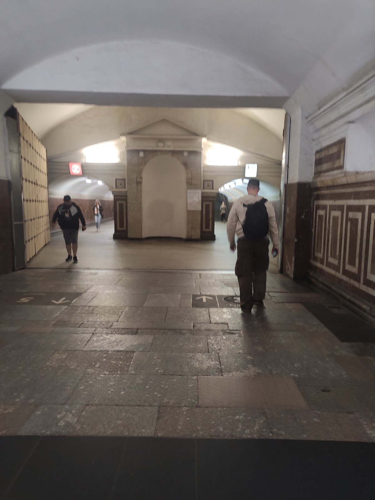 Witness documents cultural venue visit with Russian exhibitions, architecture