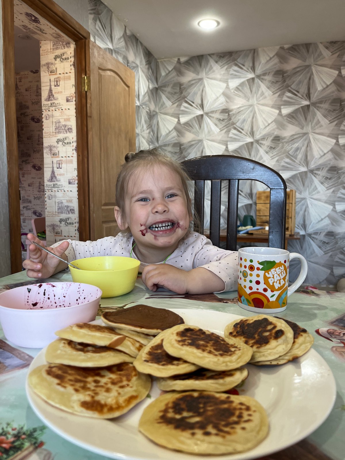 Toddler's morning playground activities documented in Chaikovsky, Russia
