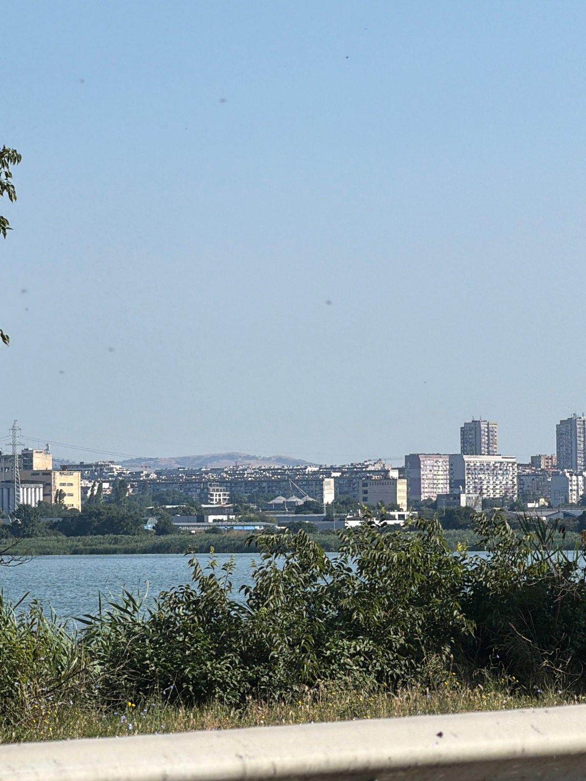 Morning drive along the Burgas waterfront, Bulgaria