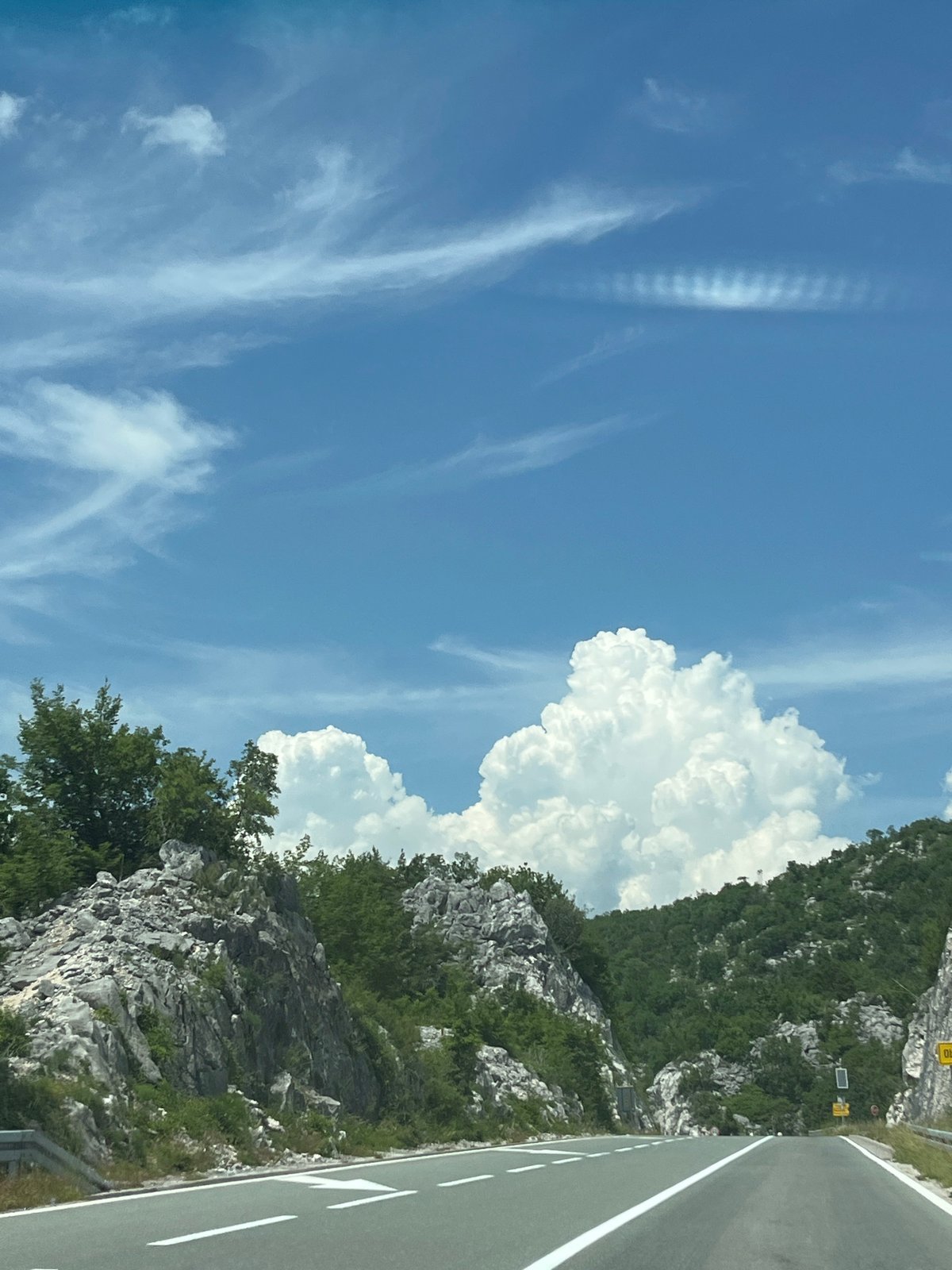 Scenic mountain drive documented near Stanišići, Montenegro