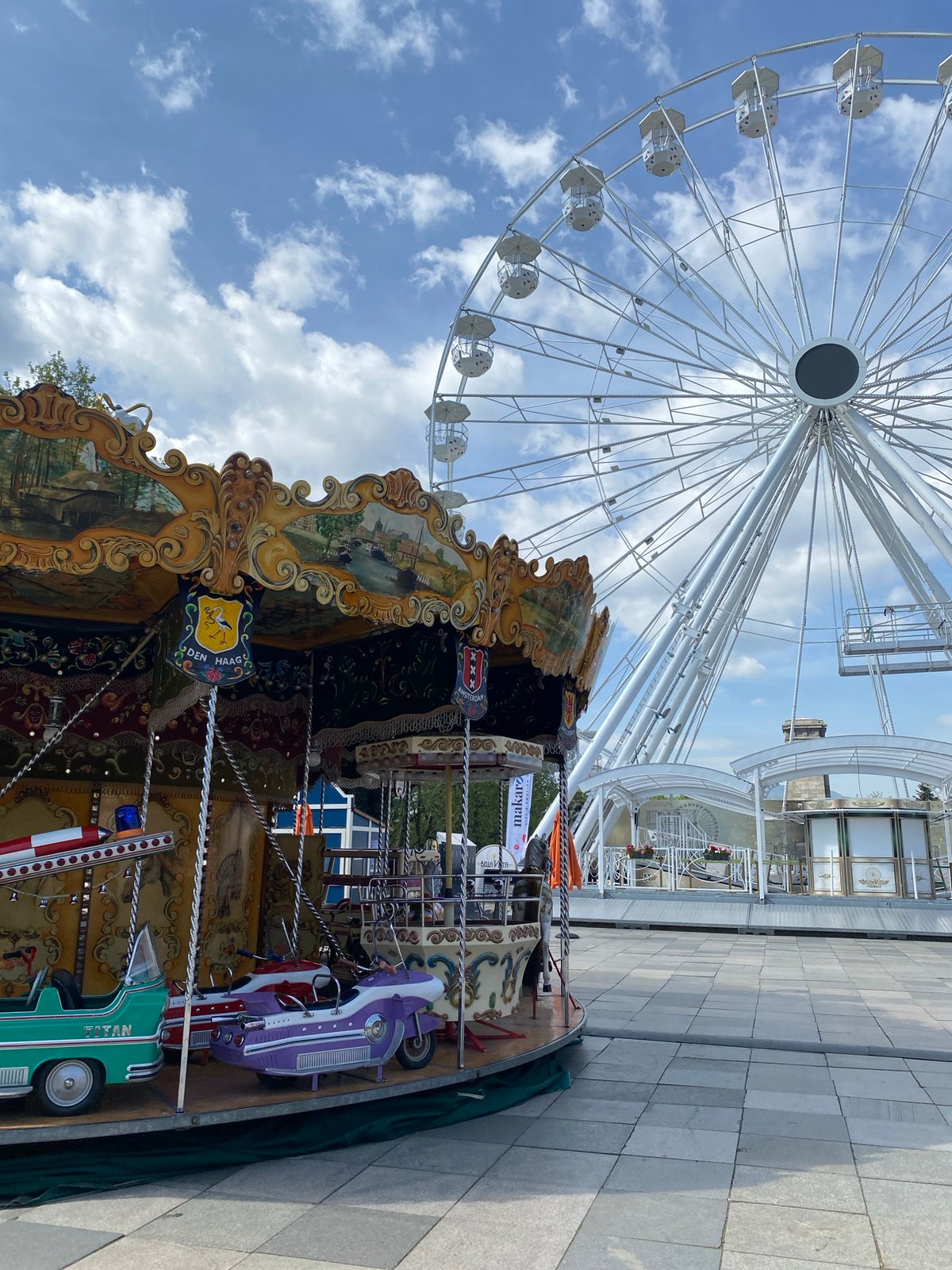 Morning scenes from Sofia: amusement park, dog walk, transit