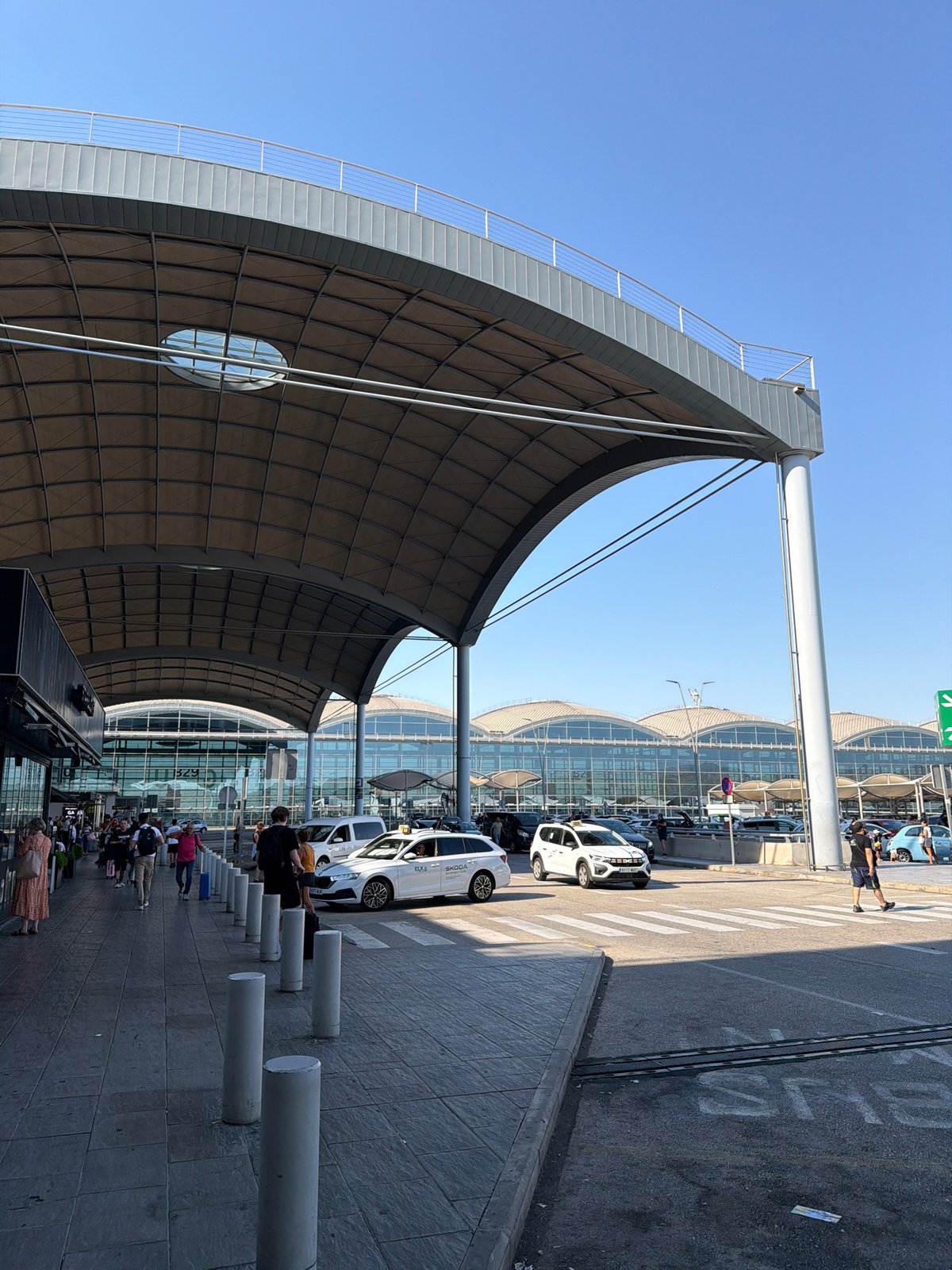 Starbucks inside Alicante-Elche Airport, inside and out