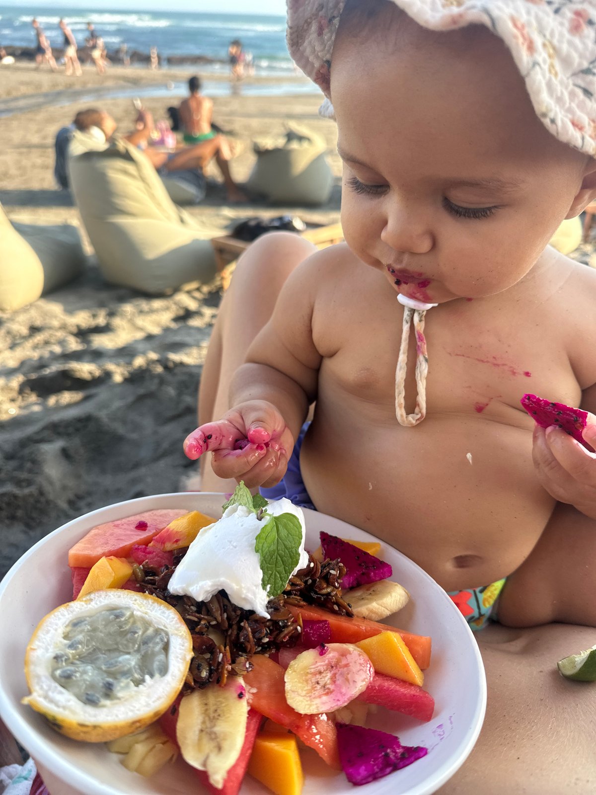 Beach day activities and relaxation at North Kuta