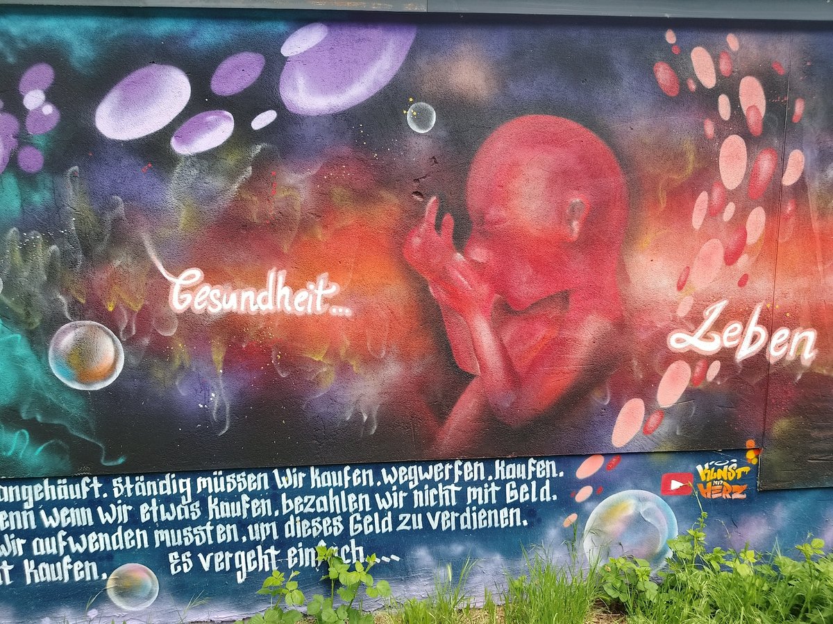 Street art murals featuring animals documented in unknown location