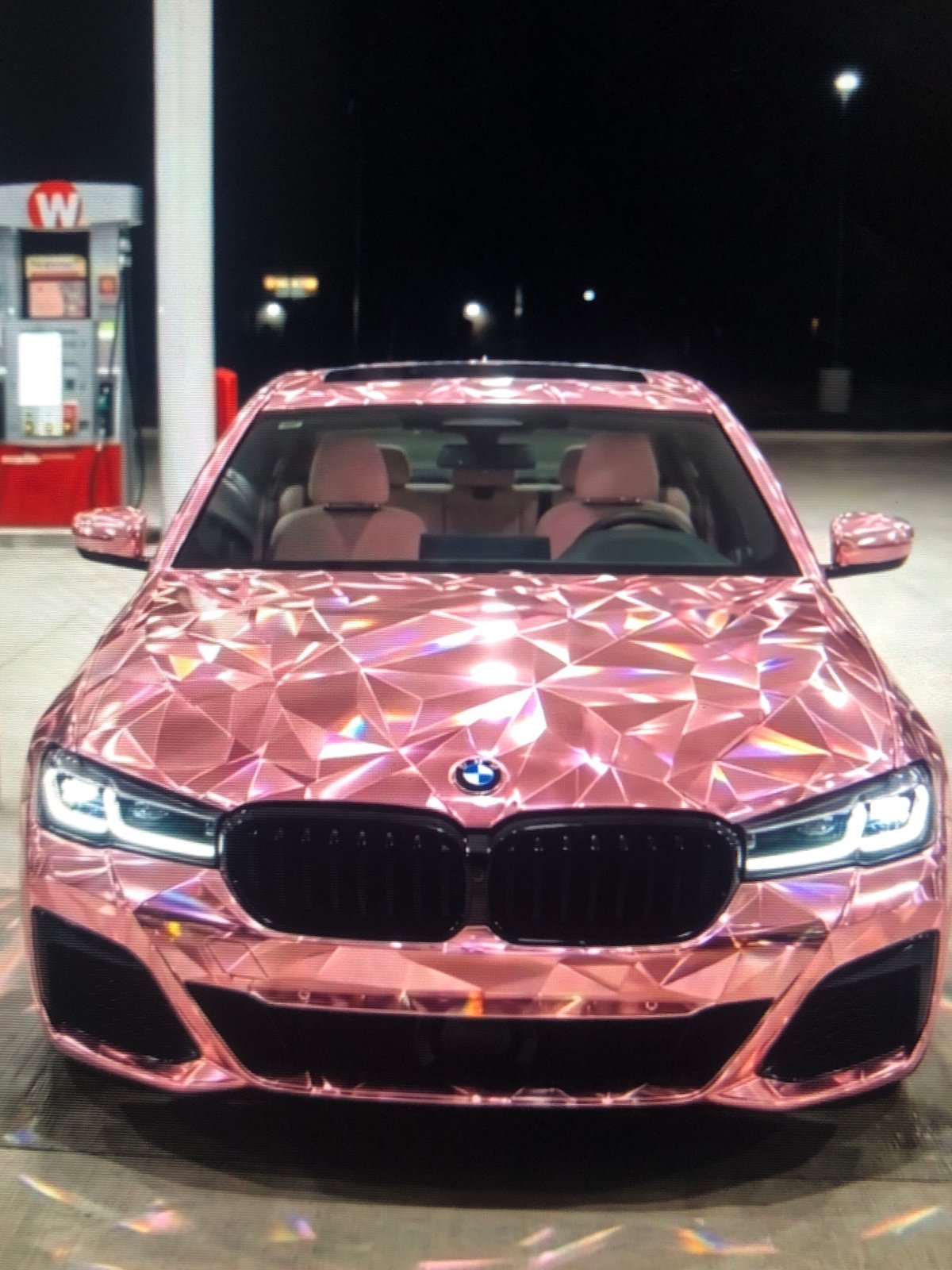 Pink BMW and overloaded trucks spotted in Lhokseumawe