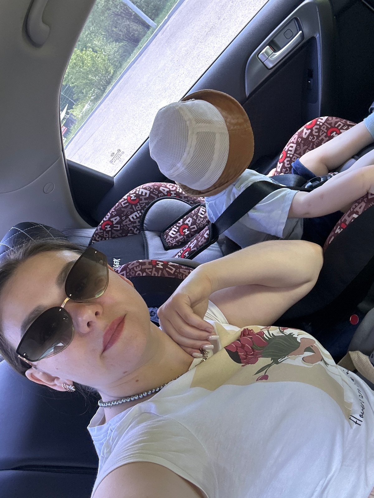 Family car trip documented during morning drive in Chaikovsky