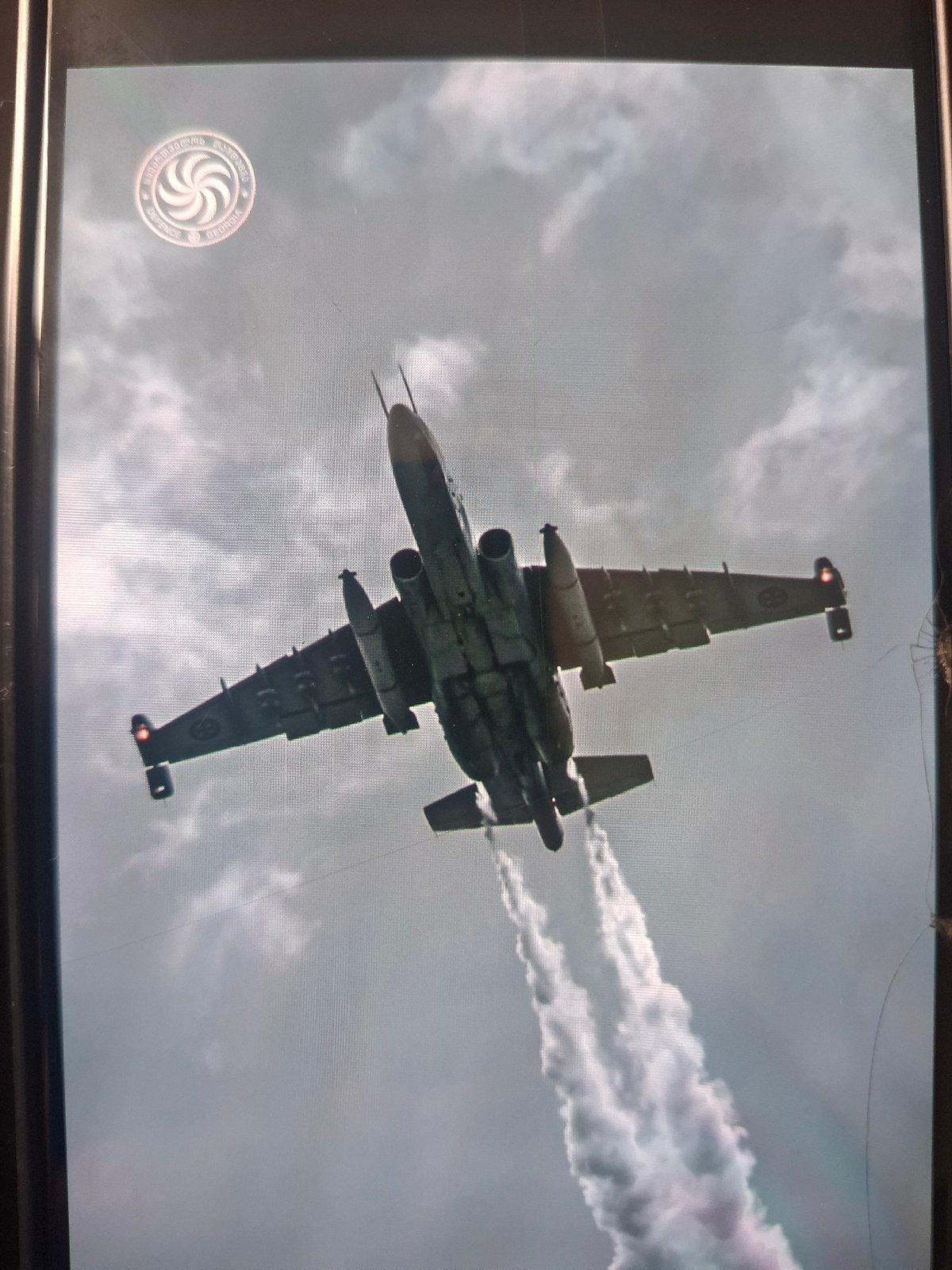 Georgian Air Force jets perform formation flight over Tbilisi