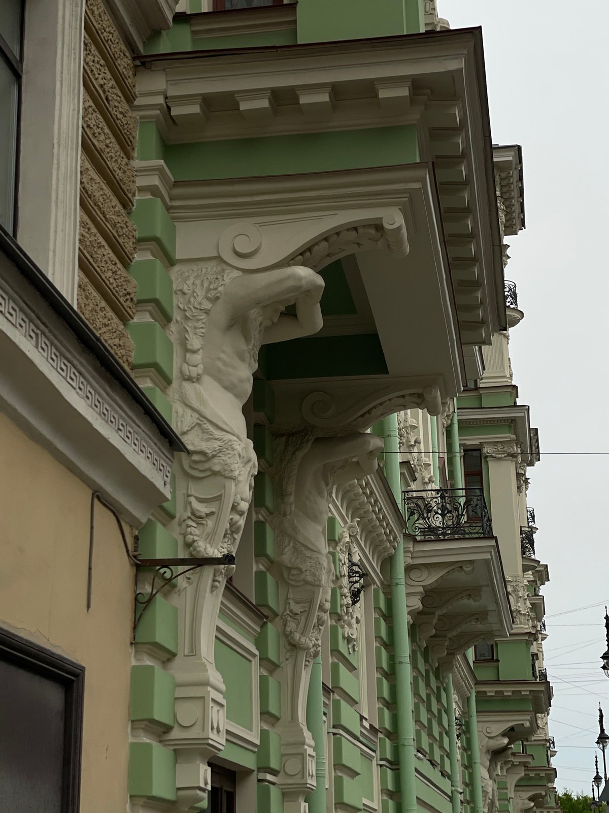 Historic Saint Petersburg building architecture documented by witness